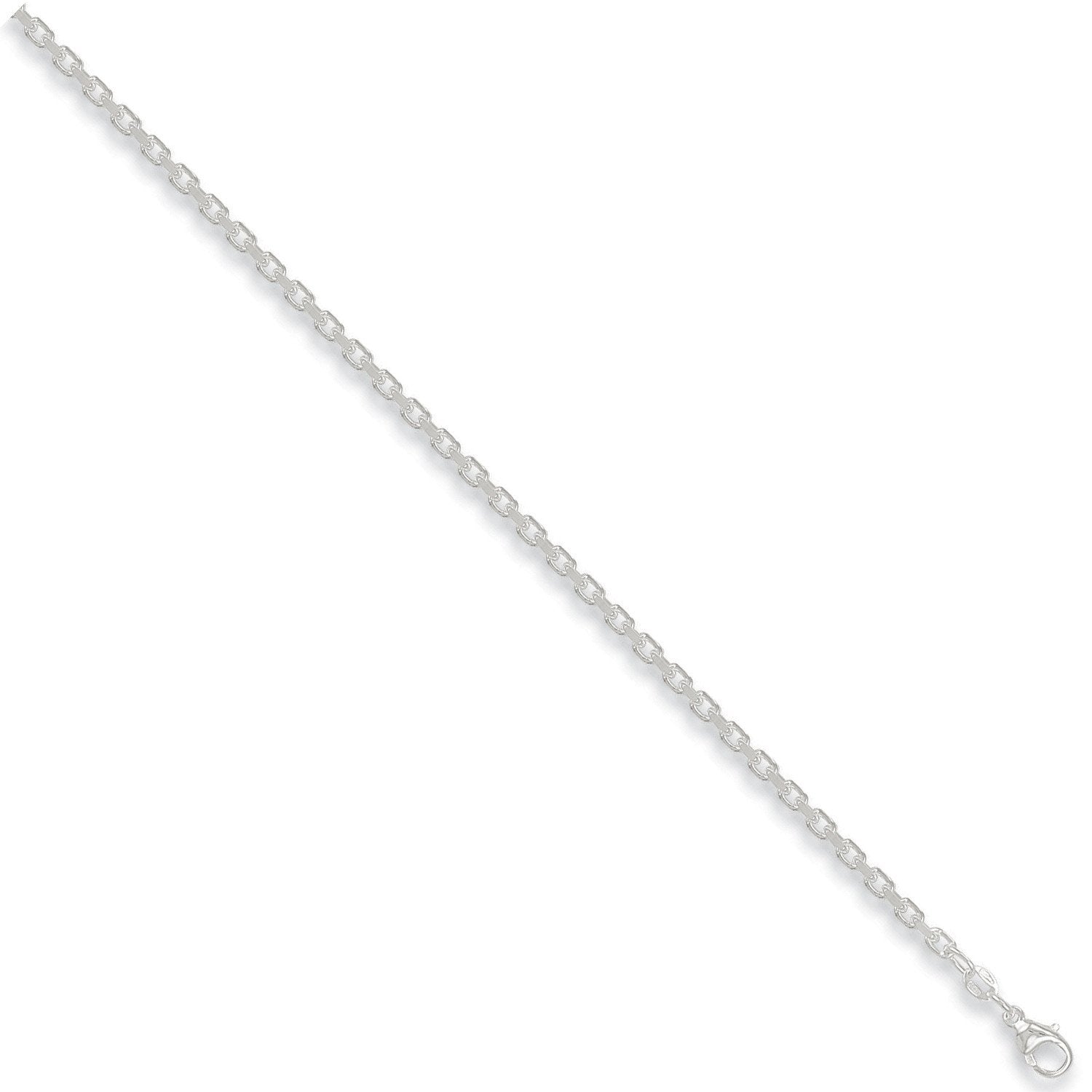 Silver 4.8mm Diamond Cut Belcher Chain - Fine Necklace - Certified Authentic - Swiss Made – Luxury Jewellery by Imperi