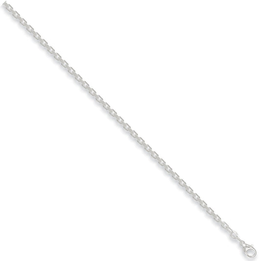 Silver 4.8mm Diamond Cut Belcher Chain - Fine Necklace - Certified Authentic - Swiss Made – Luxury Jewellery by Imperi