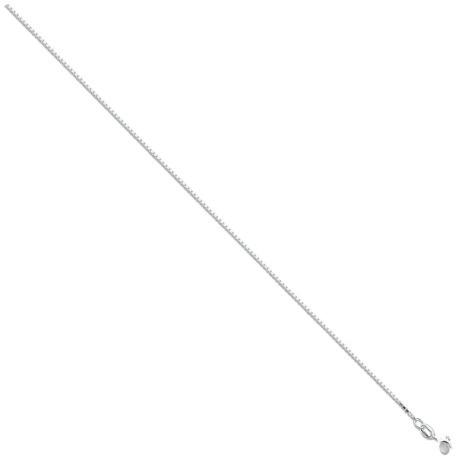 Silver 1.1mm Box Chain - Fine Necklace - Certified Authentic - Swiss Made - UK Stock – Luxury Jewellery by Imperial Ti