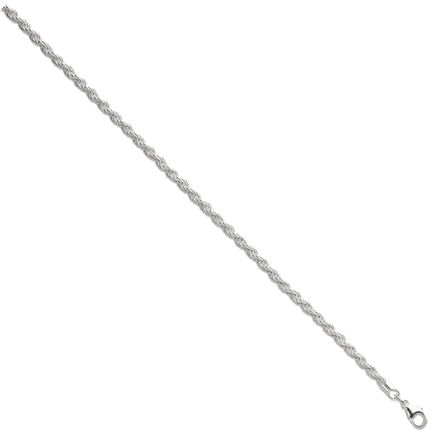 Silver 3.5mm Rope Chain - Fine Necklace - Certified Authentic - Swiss Made - UK Stock – Luxury Jewellery by Imperial T