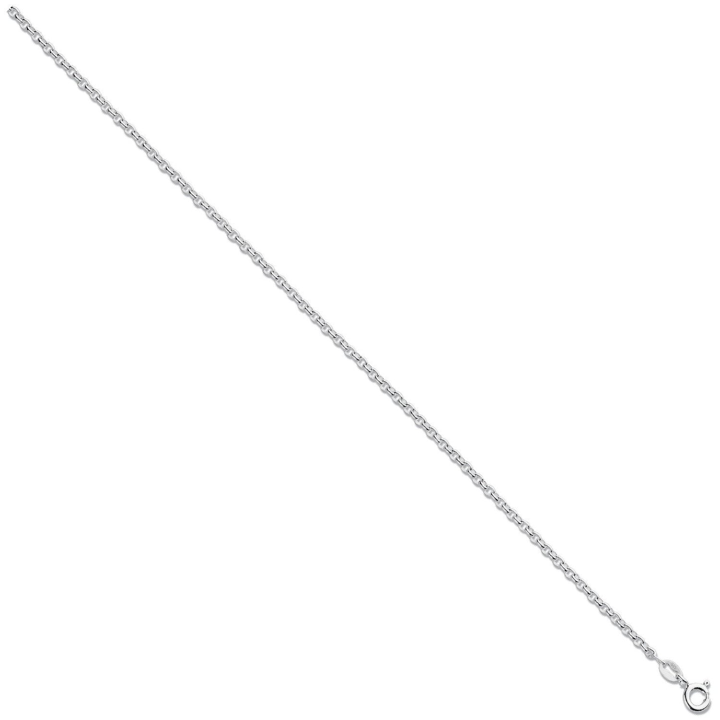 Silver 2.4mm Round Belcher Chain - Fine Necklace - Certified Authentic - Swiss Made – Luxury Jewellery by Imperial Tim