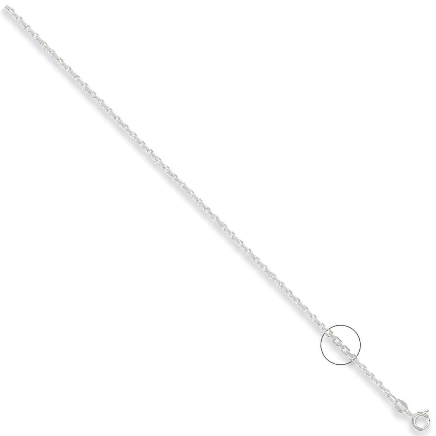 Silver 2.2mm Diamond Cut Belcher Chain - Fine Necklace - Certified Authentic - Swiss Made – Luxury Jewellery by Imperi