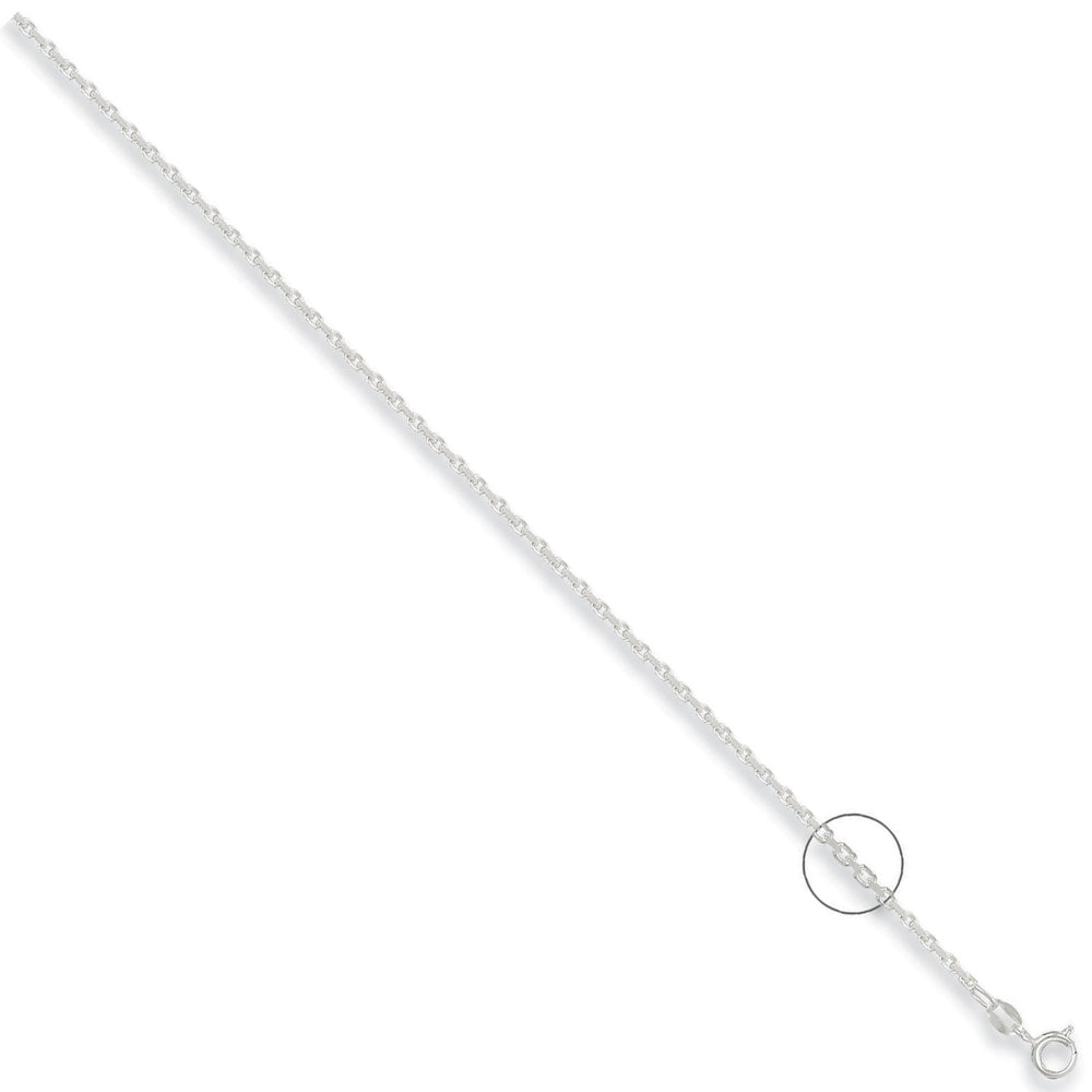 Silver 2.2mm Diamond Cut Belcher Chain