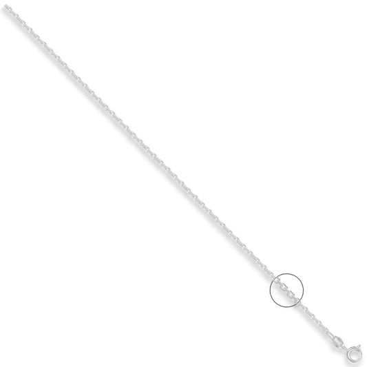Silver 2.2mm Diamond Cut Belcher Chain