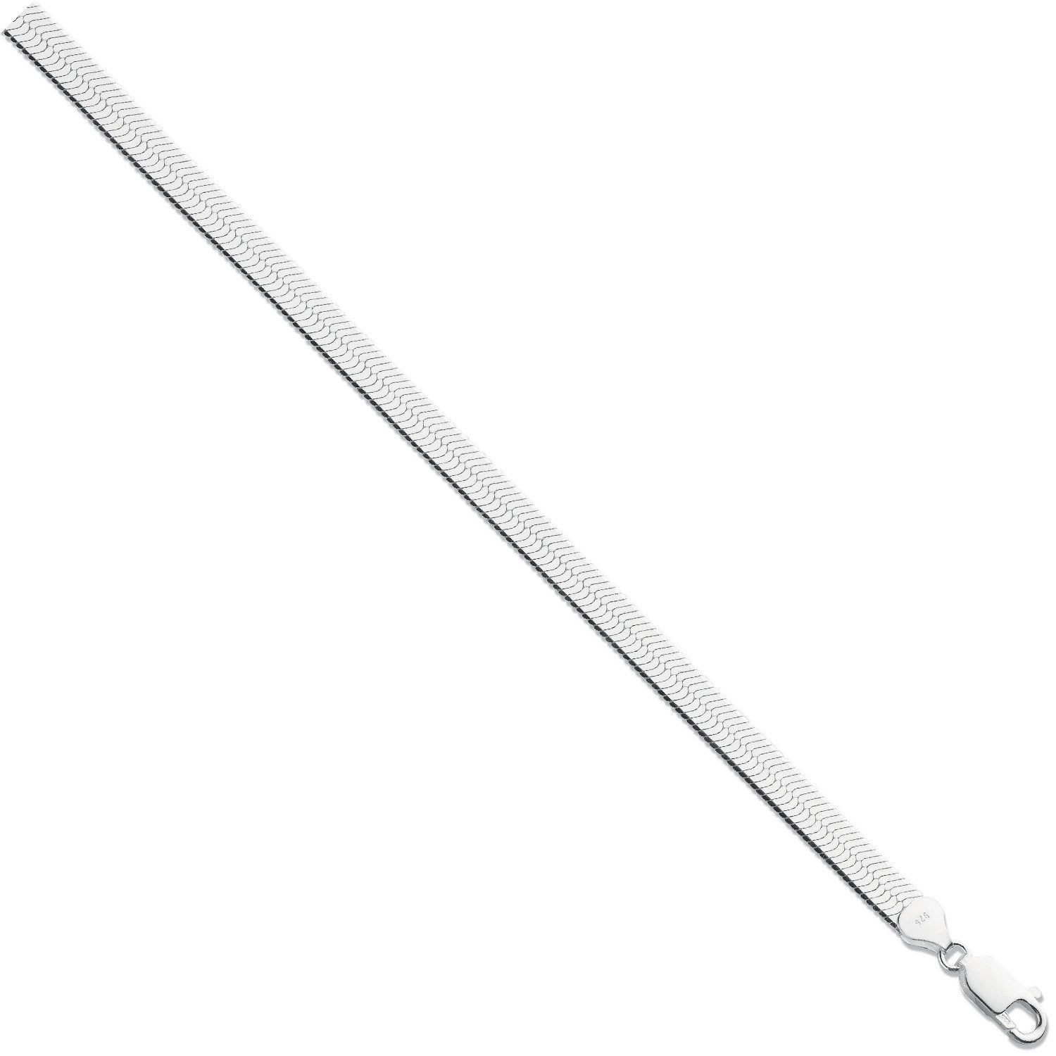 Silver 7mm Herringbone Chain - Fine Ring - Certified Authentic - Swiss Made - UK Stock – Luxury Jewellery by Imperial