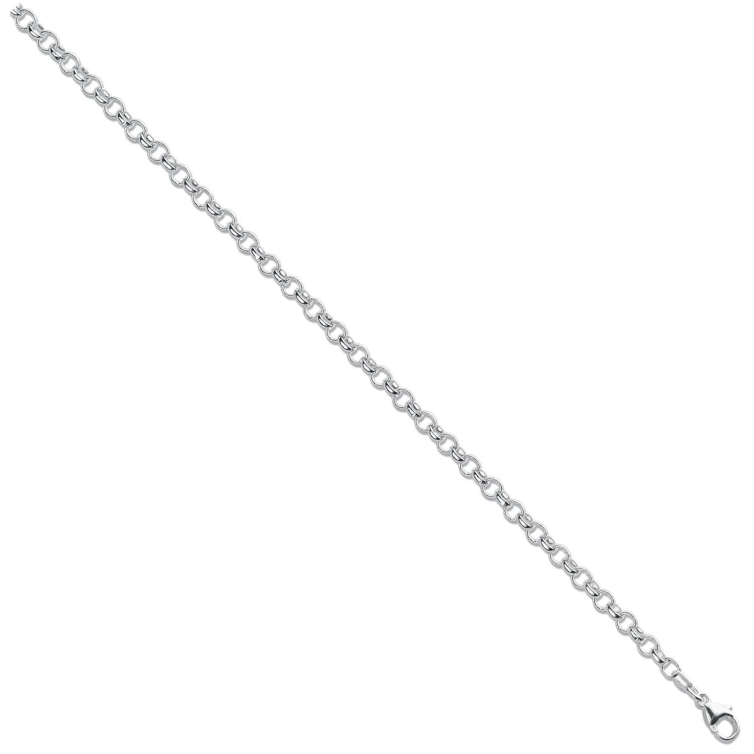 Silver 4.5mm Round Belcher Chain - Fine Necklace - Certified Authentic - Swiss Made – Luxury Jewellery by Imperial Tim