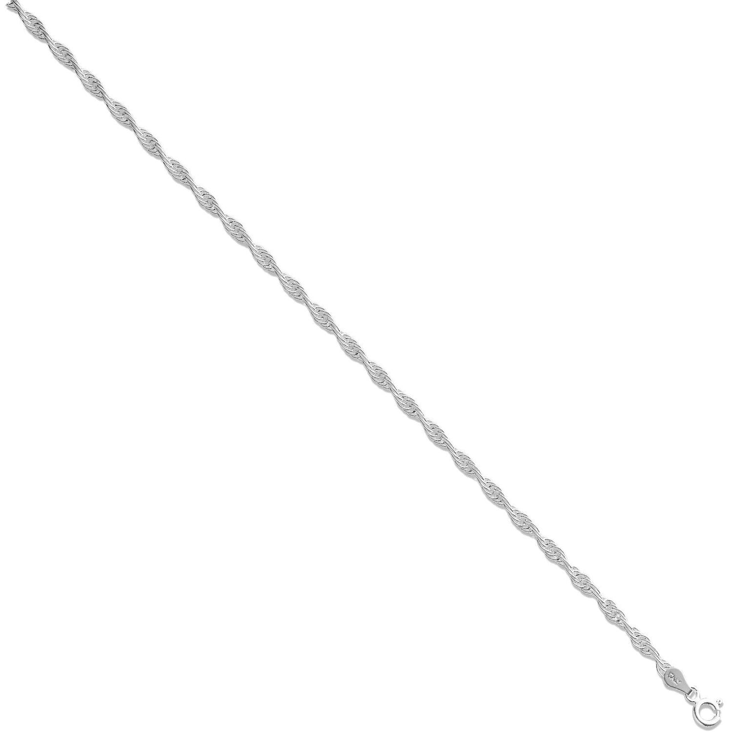Silver 3.3mm Prince of Wales Chain - Fine Necklace - Certified Authentic - Swiss Made – Luxury Jewellery by Imperial T