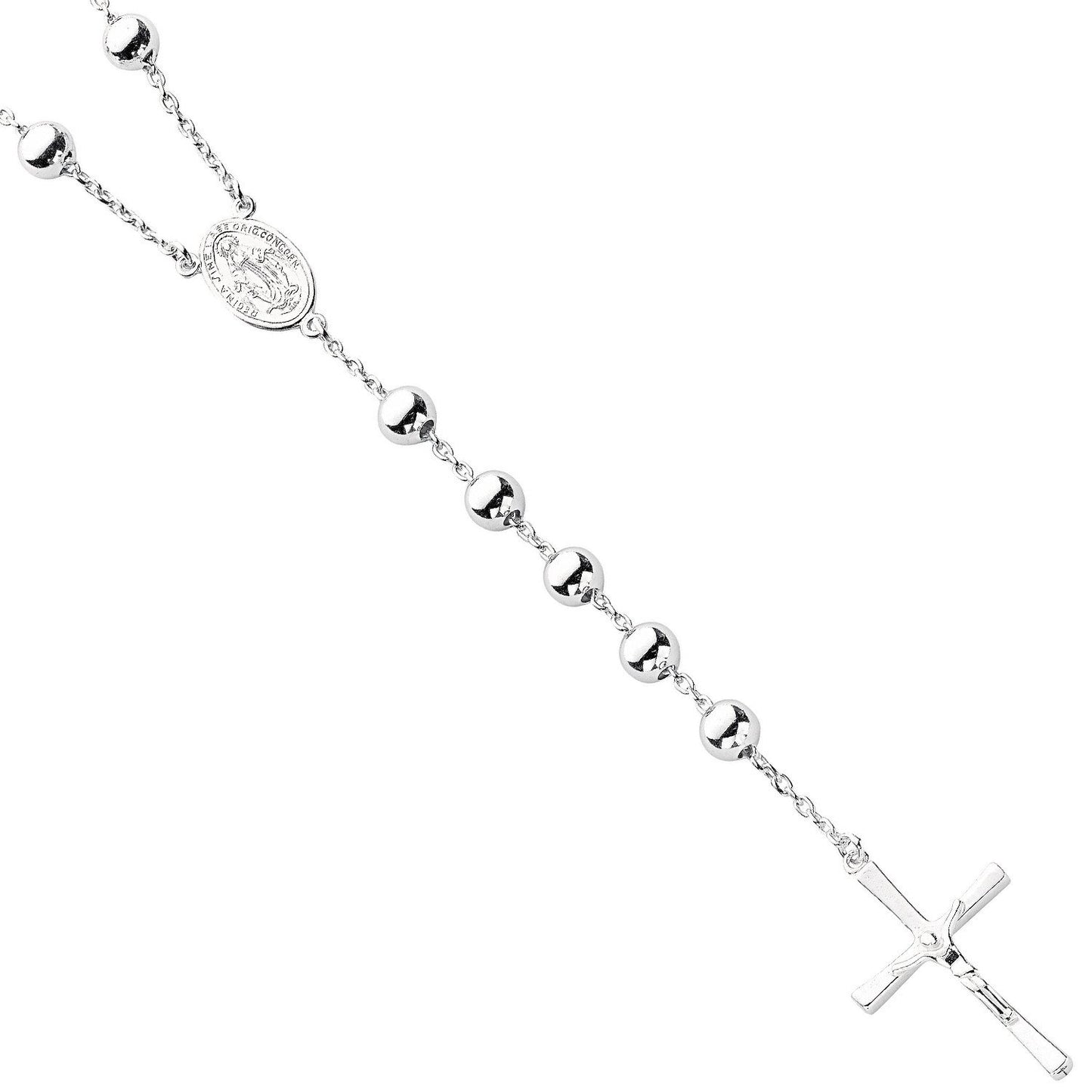 Silver Rosary Beads 28" - Luxury Watch - Certified Authentic - Swiss Made - UK Stock – Luxury Watch by Imperial Time U