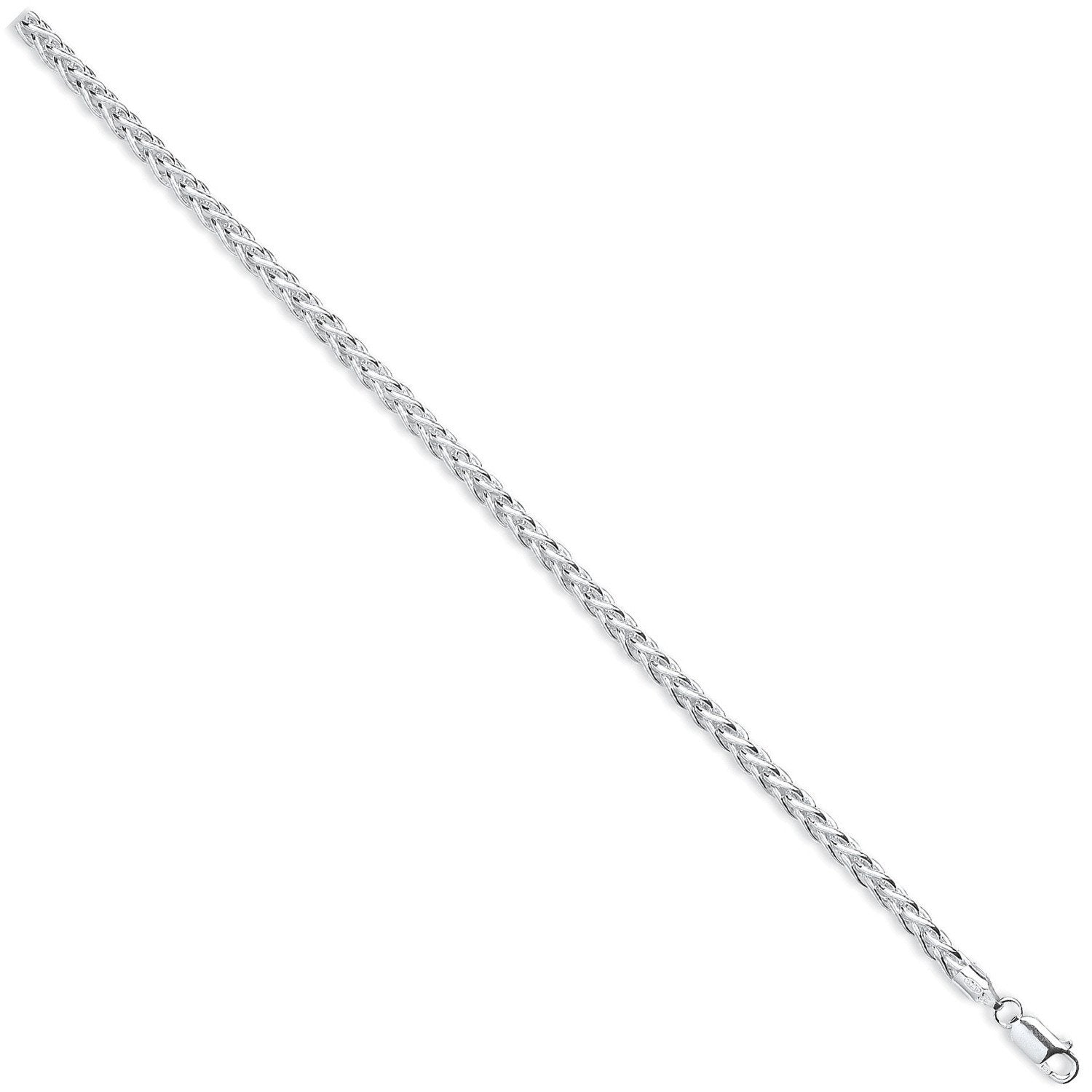 Silver 4.2mm Hollow Spiga Chain - Fine Necklace - Certified Authentic - Swiss Made - UK Stock – Luxury Jewellery by Im