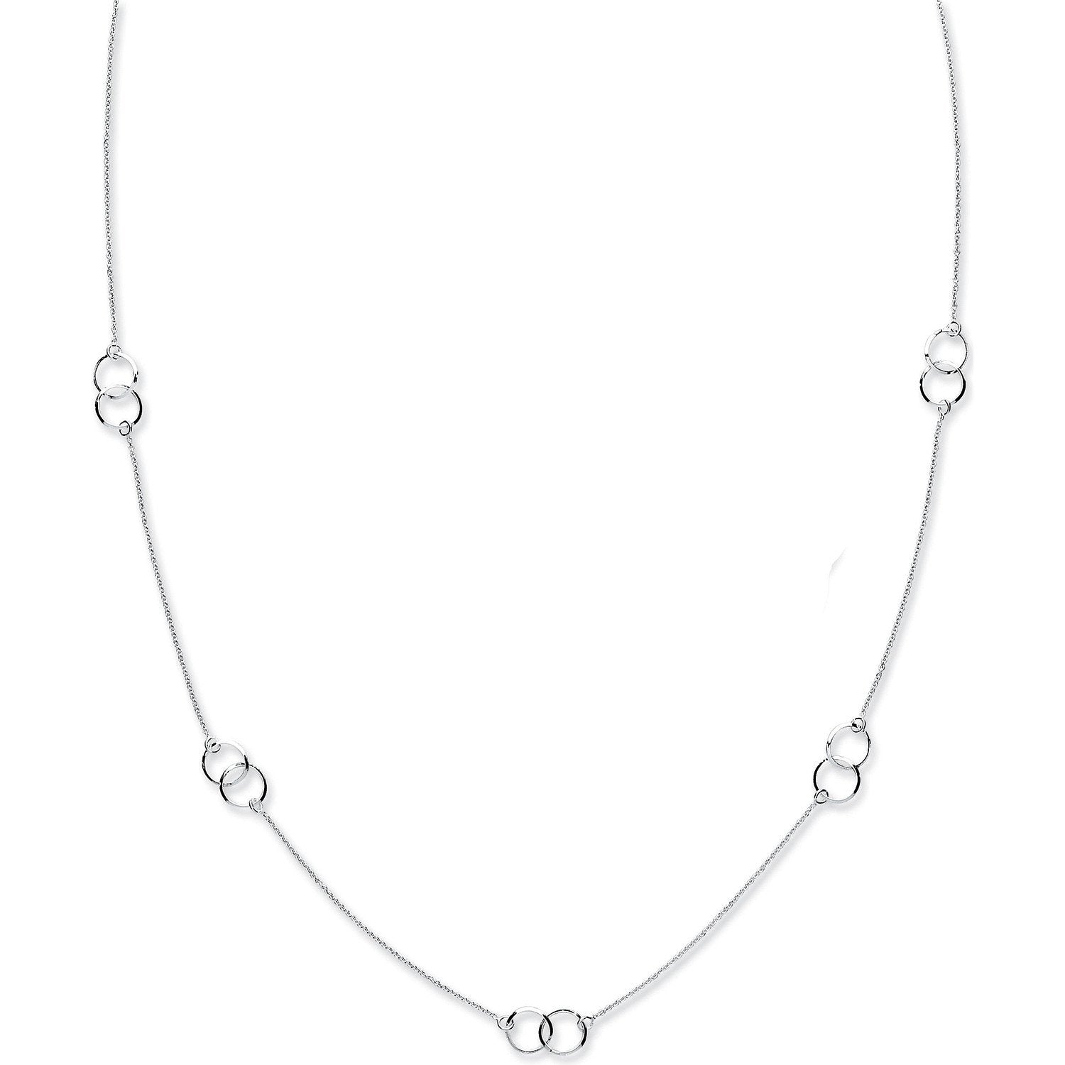 Silver Fancy Chain 34" - Fine Necklace - Certified Authentic - Swiss Made - UK Stock – Luxury Jewellery by Imperial Ti