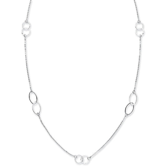 Silver Fancy Chain 42" - Fine Necklace - Certified Authentic - Swiss Made - UK Stock – Luxury Jewellery by Imperial Ti