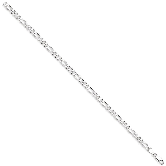 Silver 5mm Figaro Chains/Bracelets - Fine Bracelet - Certified Authentic - Swiss Made – Luxury Jewellery by Imperial T