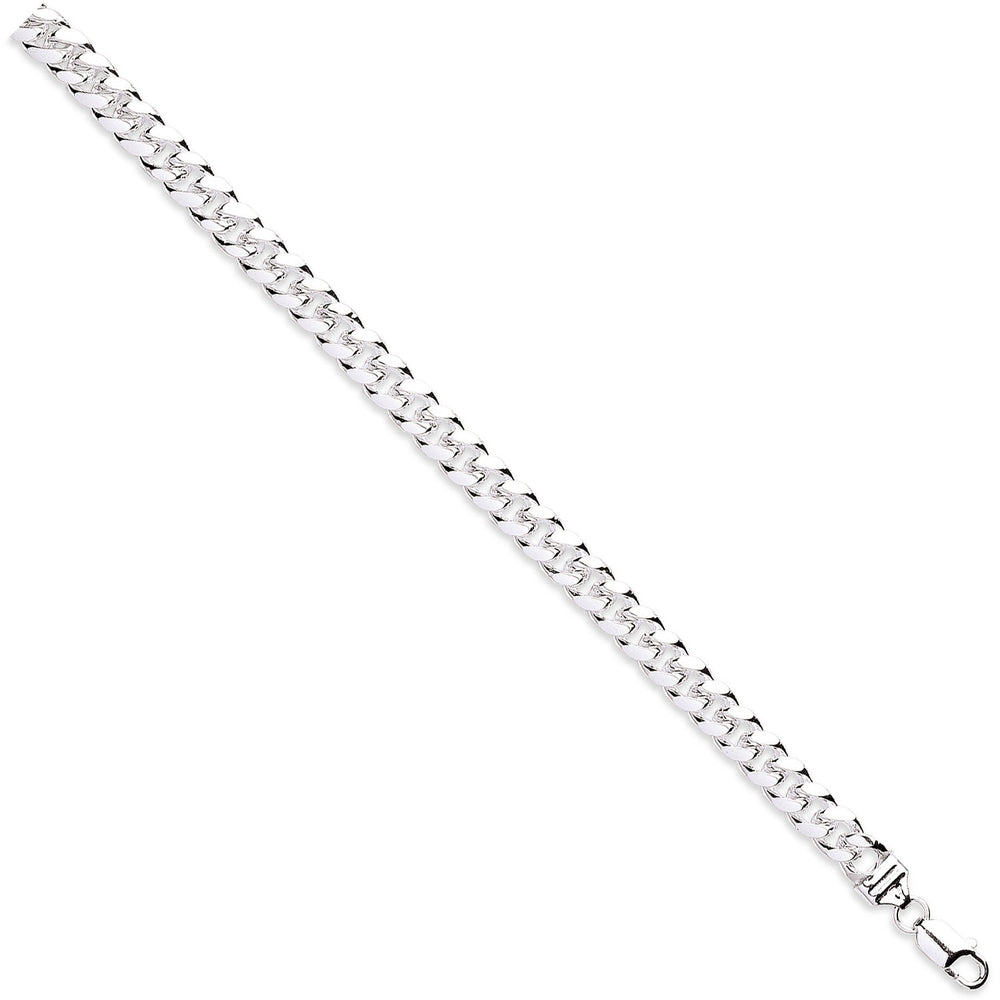 Silver 8.5mm Dome Cuban Link Chain/Gents Bracelet