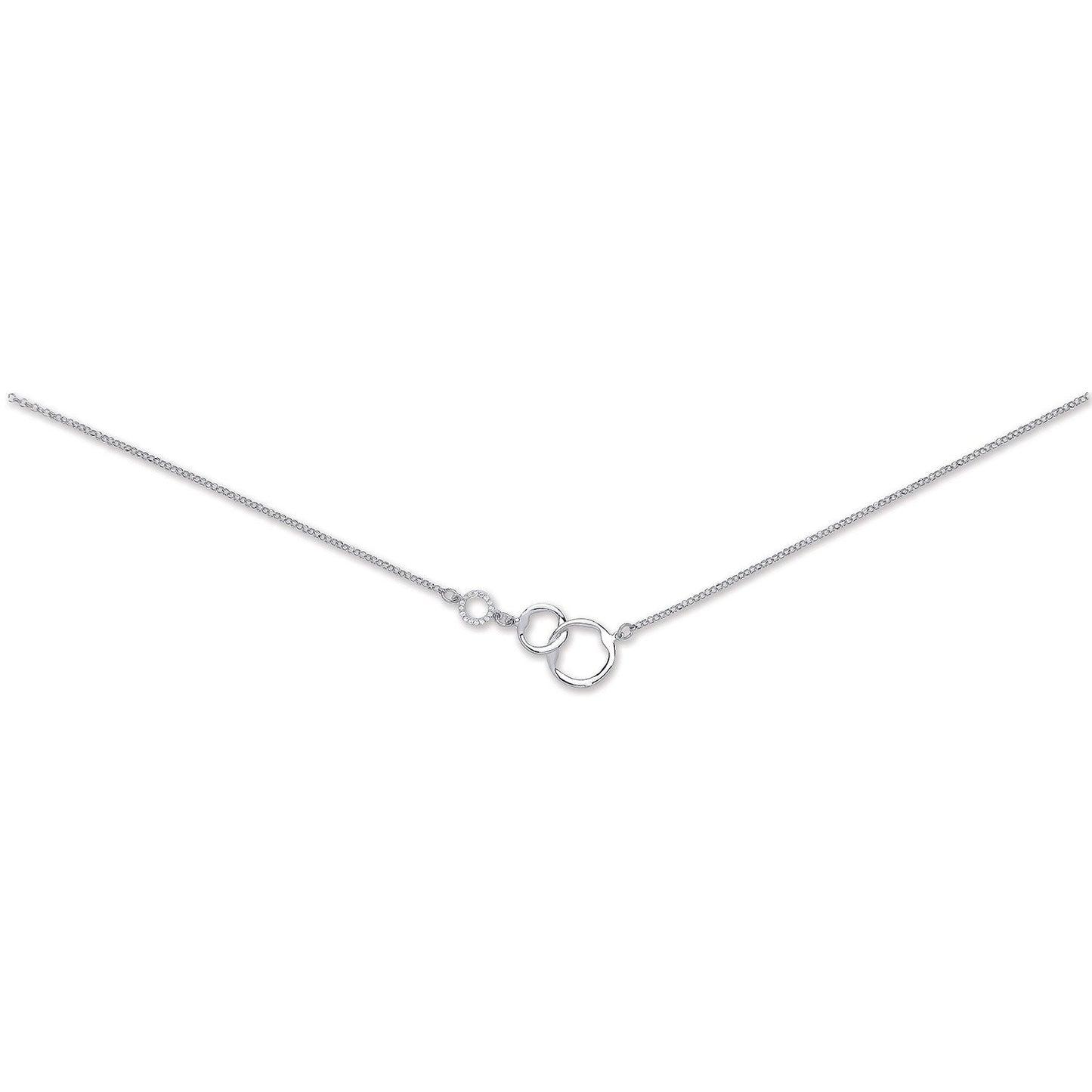 Silver Interlocking Circle Link Chain - Fine Necklace - Certified Authentic - Swiss Made – Luxury Jewellery by Imperia