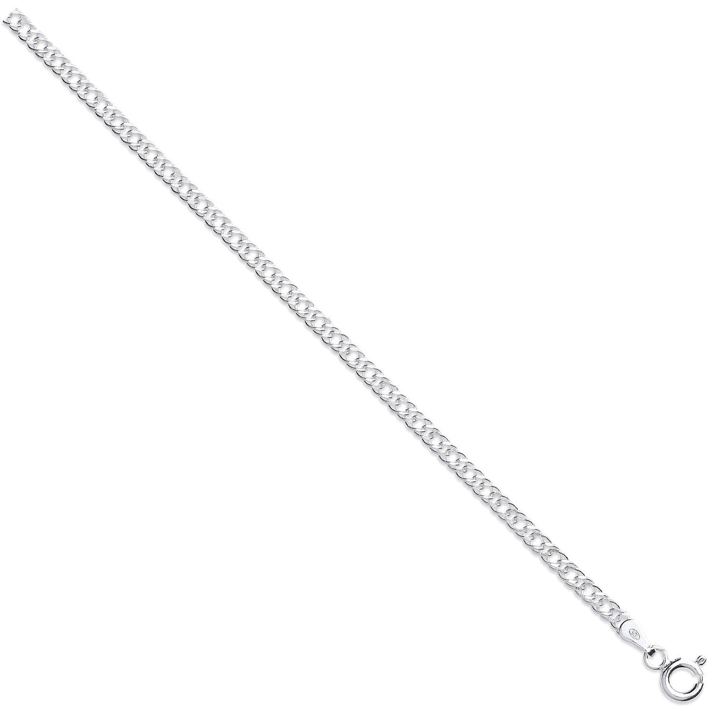 Silver 4mm Double Link Curb - Luxury Watch - Certified Authentic - Swiss Made - UK Stock – Luxury Watch by Imperial Ti
