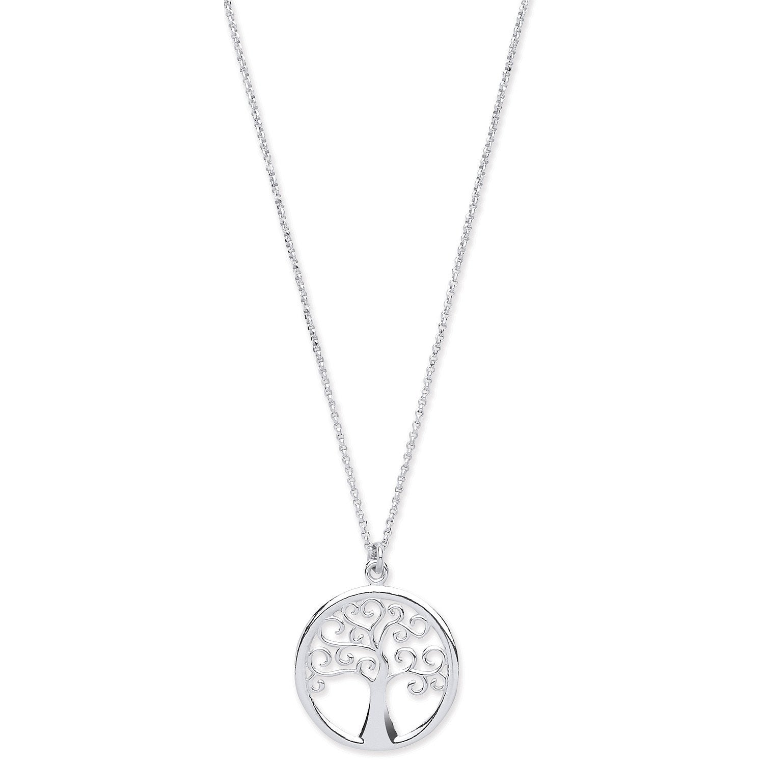 Silver Tree of Life Necklace 16" - Fine Necklace - Certified Authentic - Swiss Made – Luxury Jewellery by Imperial Tim