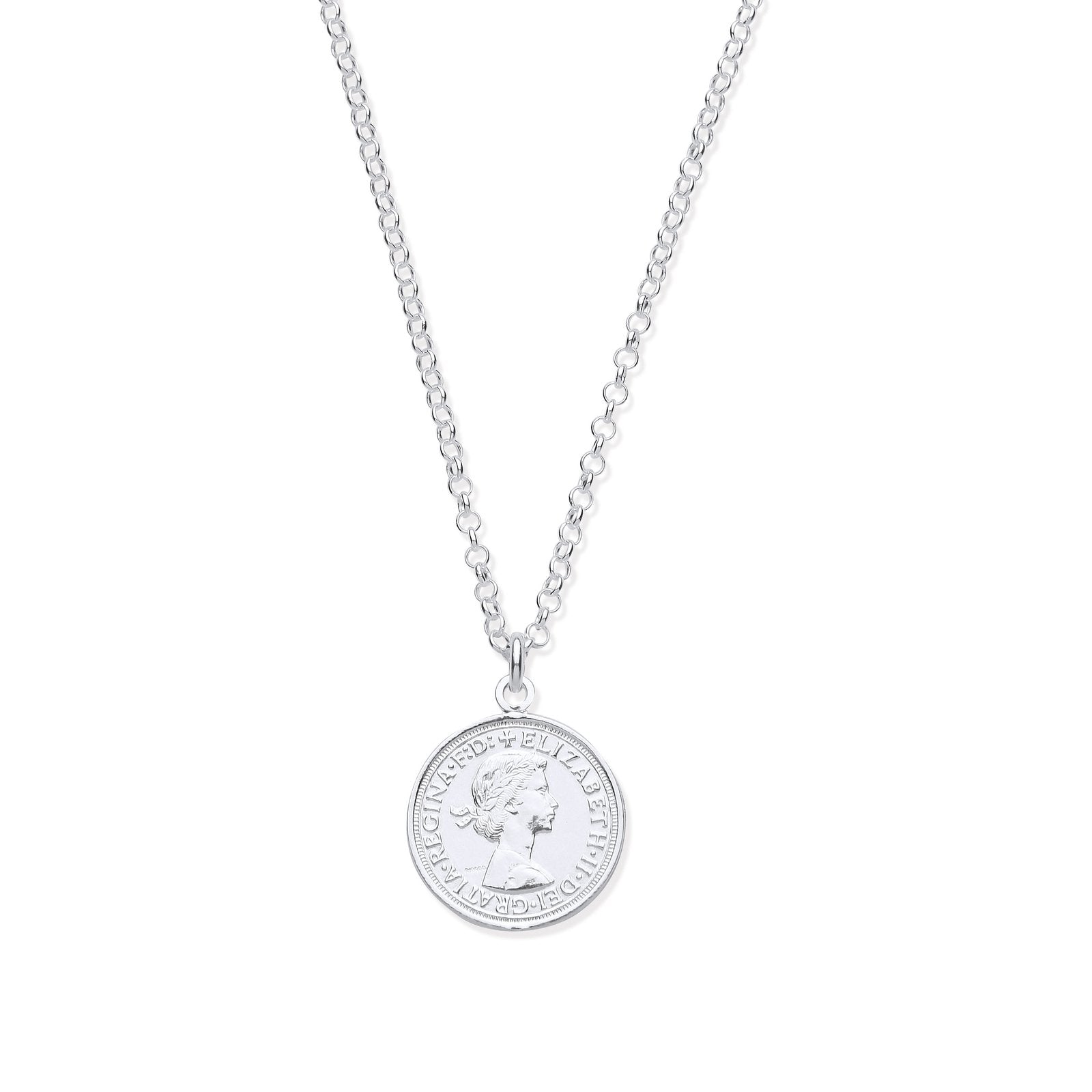 Silver Coin Pendant 17" Necklace - Fine Necklace - Certified Authentic - Swiss Made – Luxury Jewellery by Imperial Tim