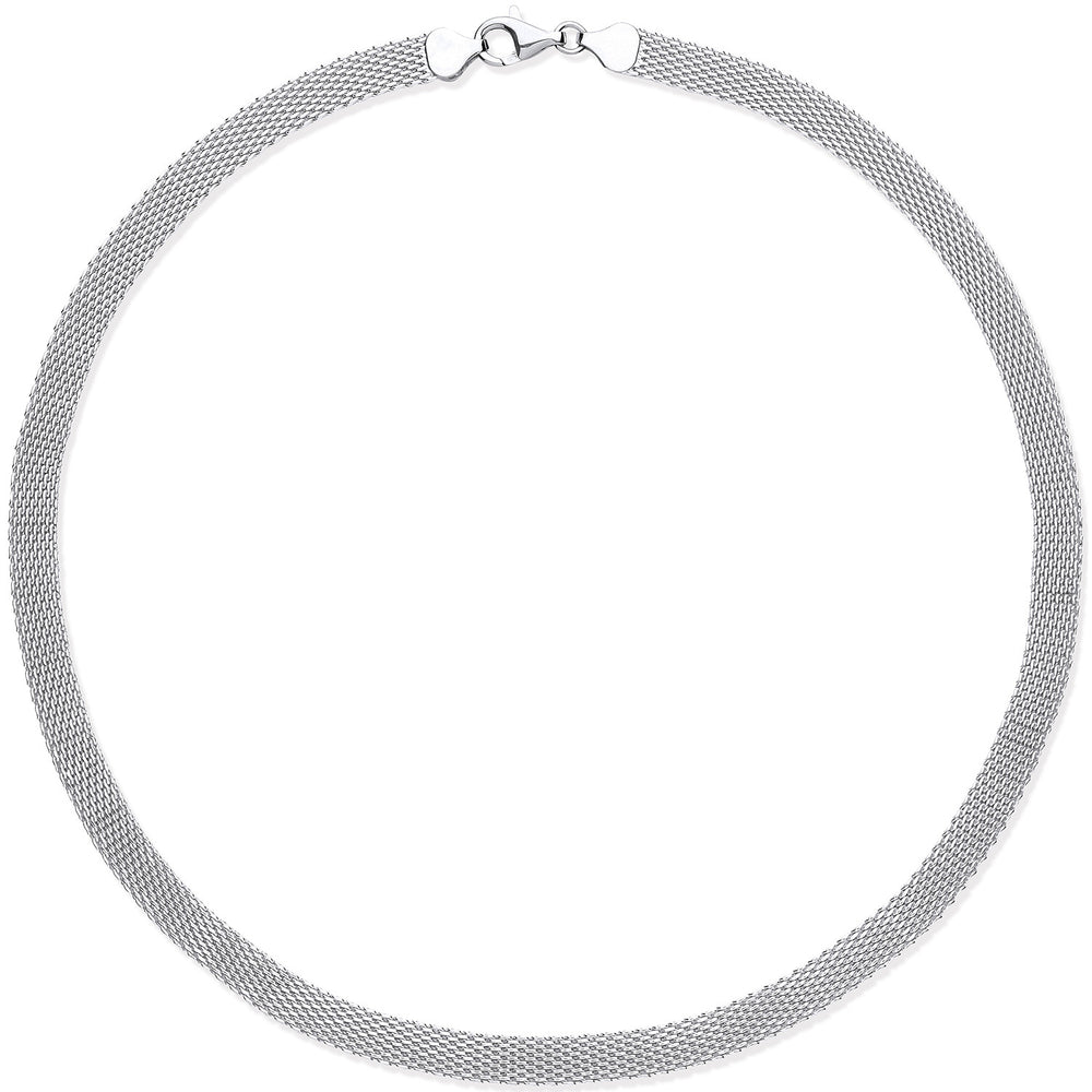 Silver Tight Mesh Watch Strap 18"Chain/Ladies Bracelet