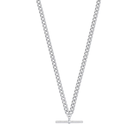 Silver T-Bar Pendant Curb Chain Necklace/Bracelet - Fine Bracelet - Certified Authentic – Luxury Jewellery by Imperial