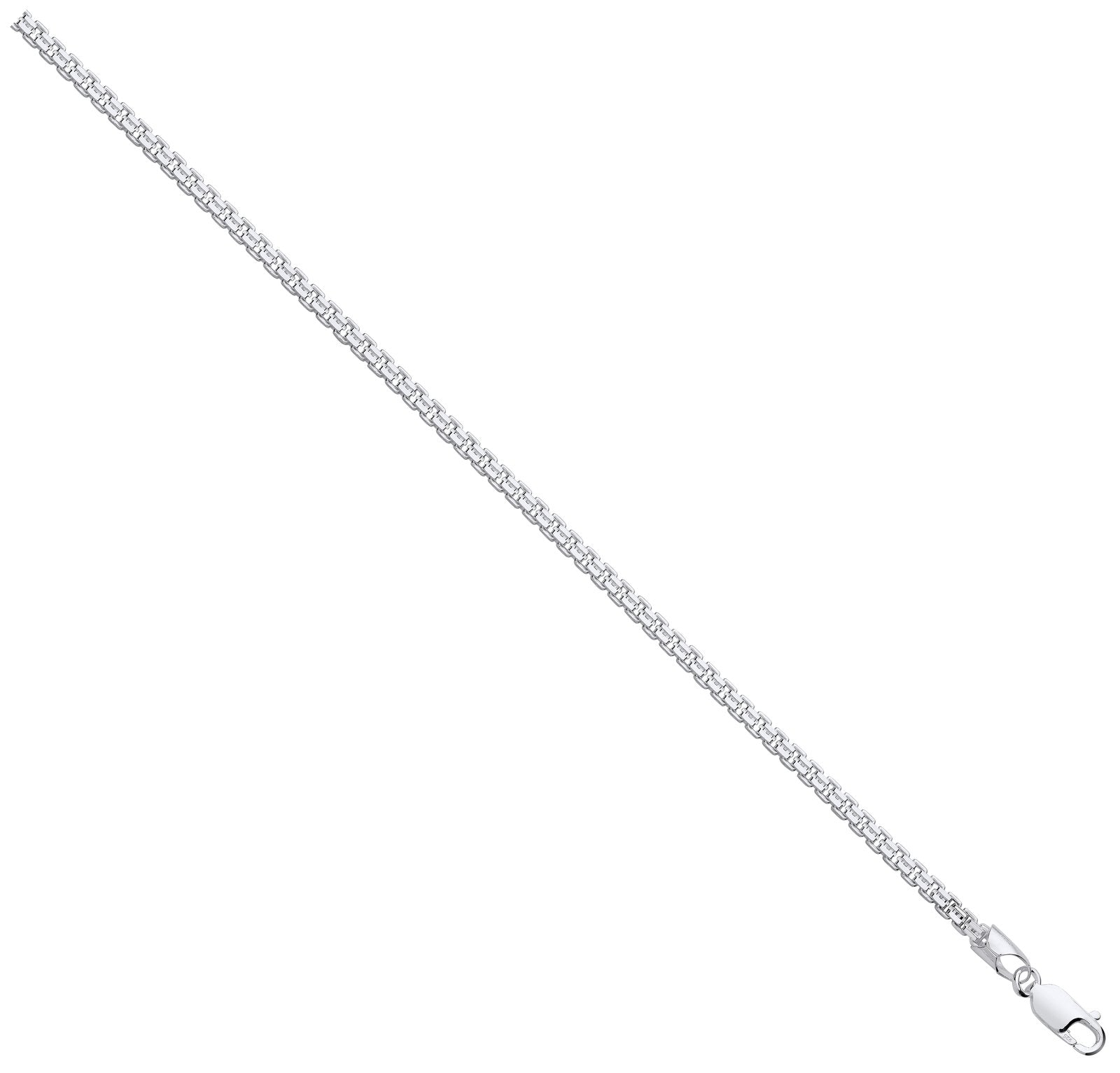 Silver 3mm Cage Chain - Fine Necklace - Certified Authentic - Swiss Made - UK Stock – Luxury Jewellery by Imperial Tim