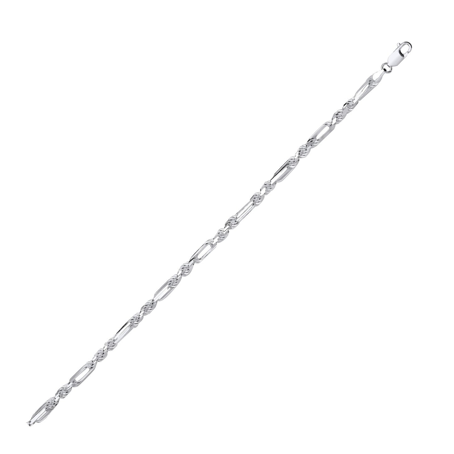 Silver 4.7mm Rope & Open Elongated Link Chain - Fine Necklace - Certified Authentic – Luxury Jewellery by Imperial Tim