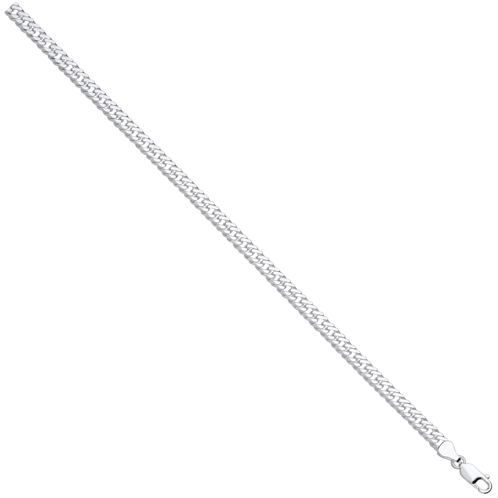 Silver Double Curb 6mm Chain - Fine Necklace - Certified Authentic - Swiss Made - UK Stock – Luxury Jewellery by Imper