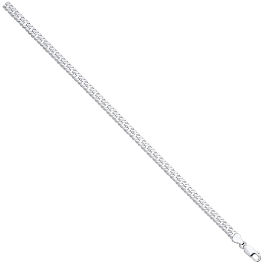 Silver Double Curb 6mm Chain - Fine Necklace - Certified Authentic - Swiss Made - UK Stock – Luxury Jewellery by Imper