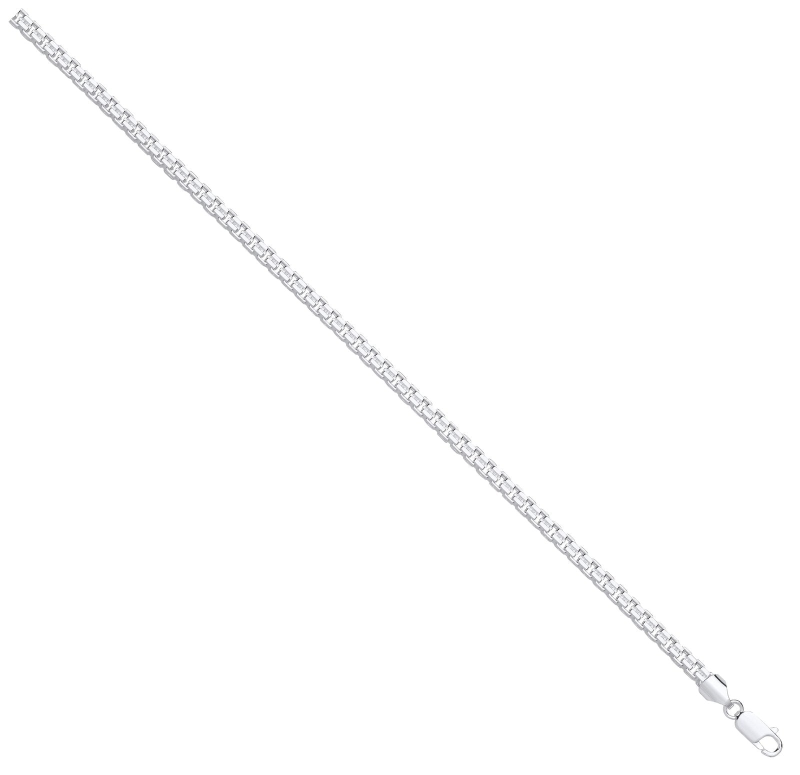 Silver 4mm Cage Chain - Fine Necklace - Certified Authentic - Swiss Made - UK Stock – Luxury Jewellery by Imperial Tim