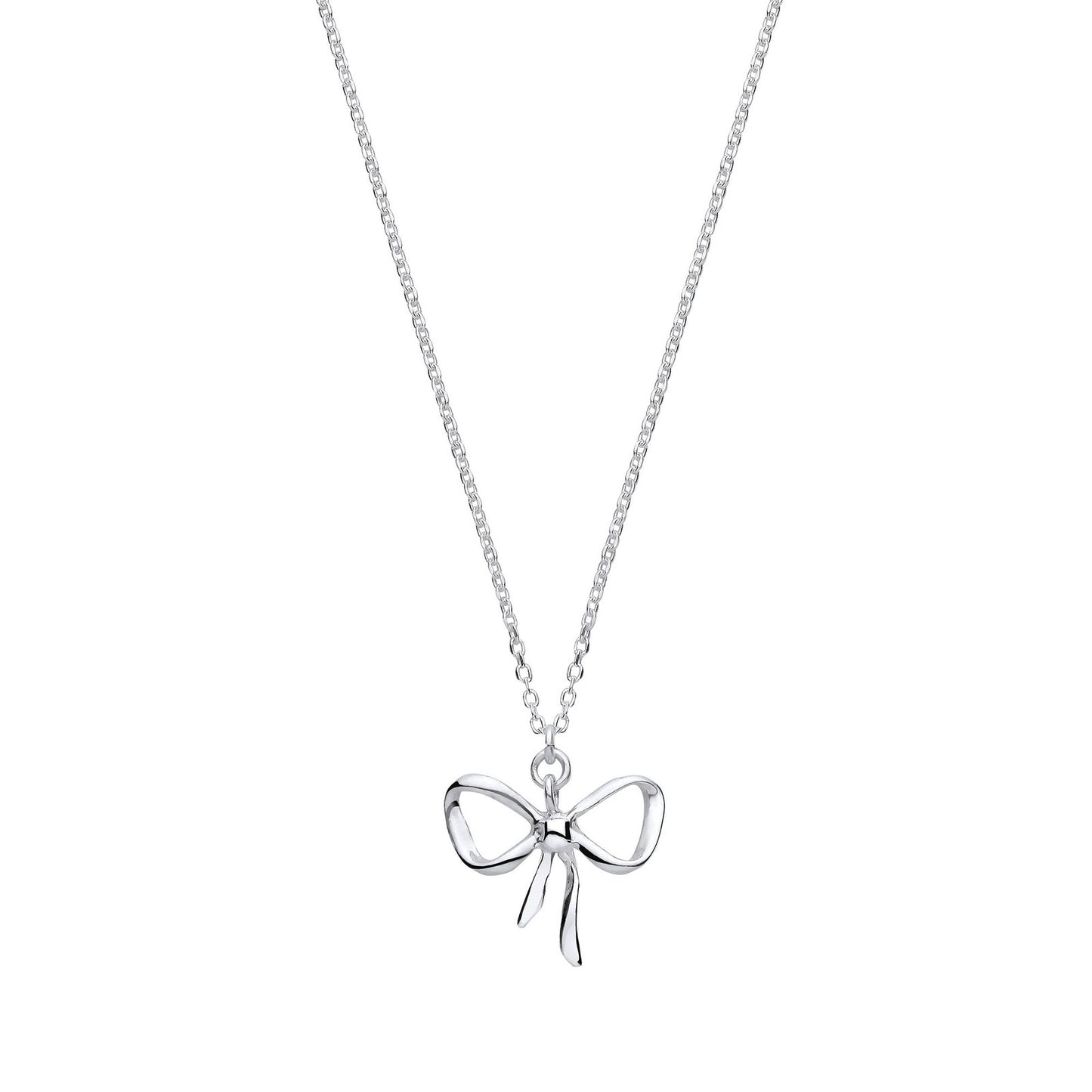 Silver Bow Pendant Chain/Ladies Bracelet - Fine Bracelet - Certified Authentic - Swiss Made – Luxury Jewellery by Impe