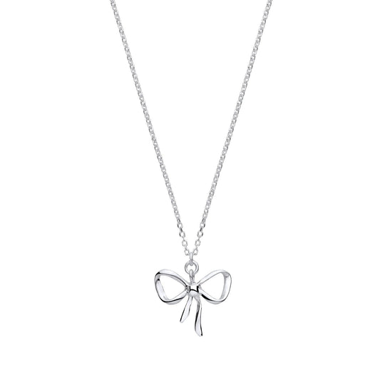 Silver Bow Pendant Chain/Ladies Bracelet - Fine Bracelet - Certified Authentic - Swiss Made – Luxury Jewellery by Impe