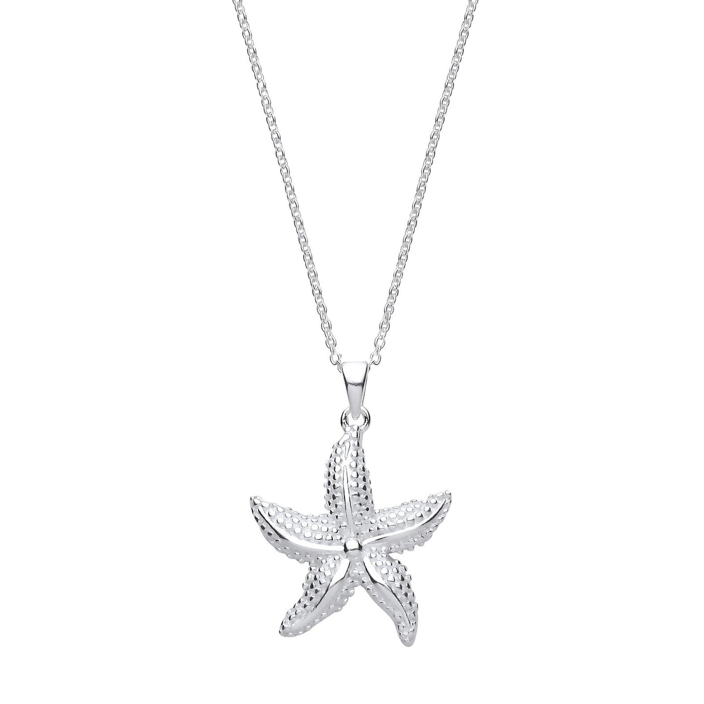 Starfish Silver Necklace - Fine Necklace - Certified Authentic - Swiss Made - UK Stock – Luxury Jewellery by Imperial