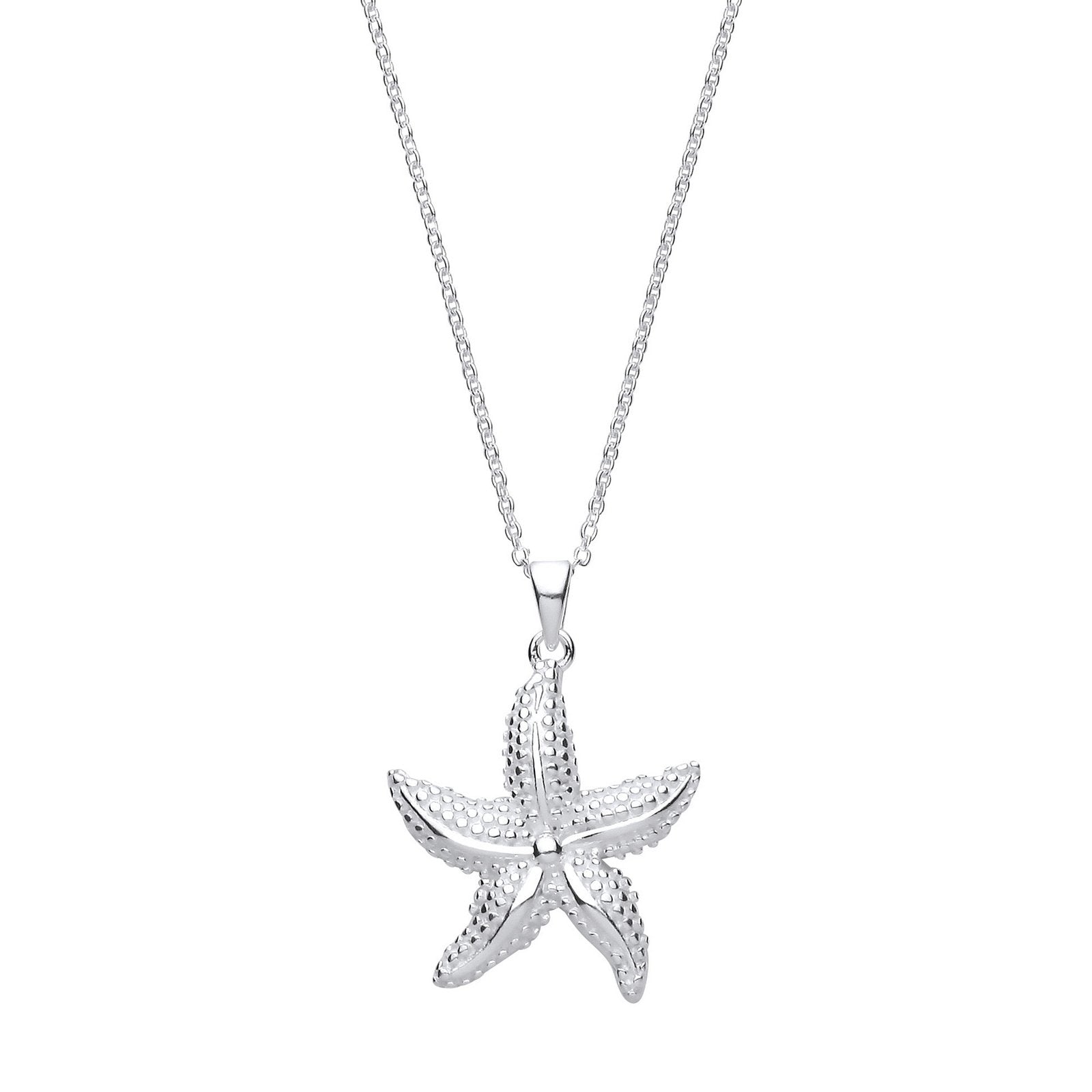 Starfish Silver Necklace - Fine Necklace - Certified Authentic - Swiss Made - UK Stock – Luxury Jewellery by Imperial