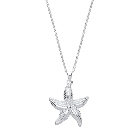 Starfish Silver Necklace - Fine Necklace - Certified Authentic - Swiss Made - UK Stock – Luxury Jewellery by Imperial