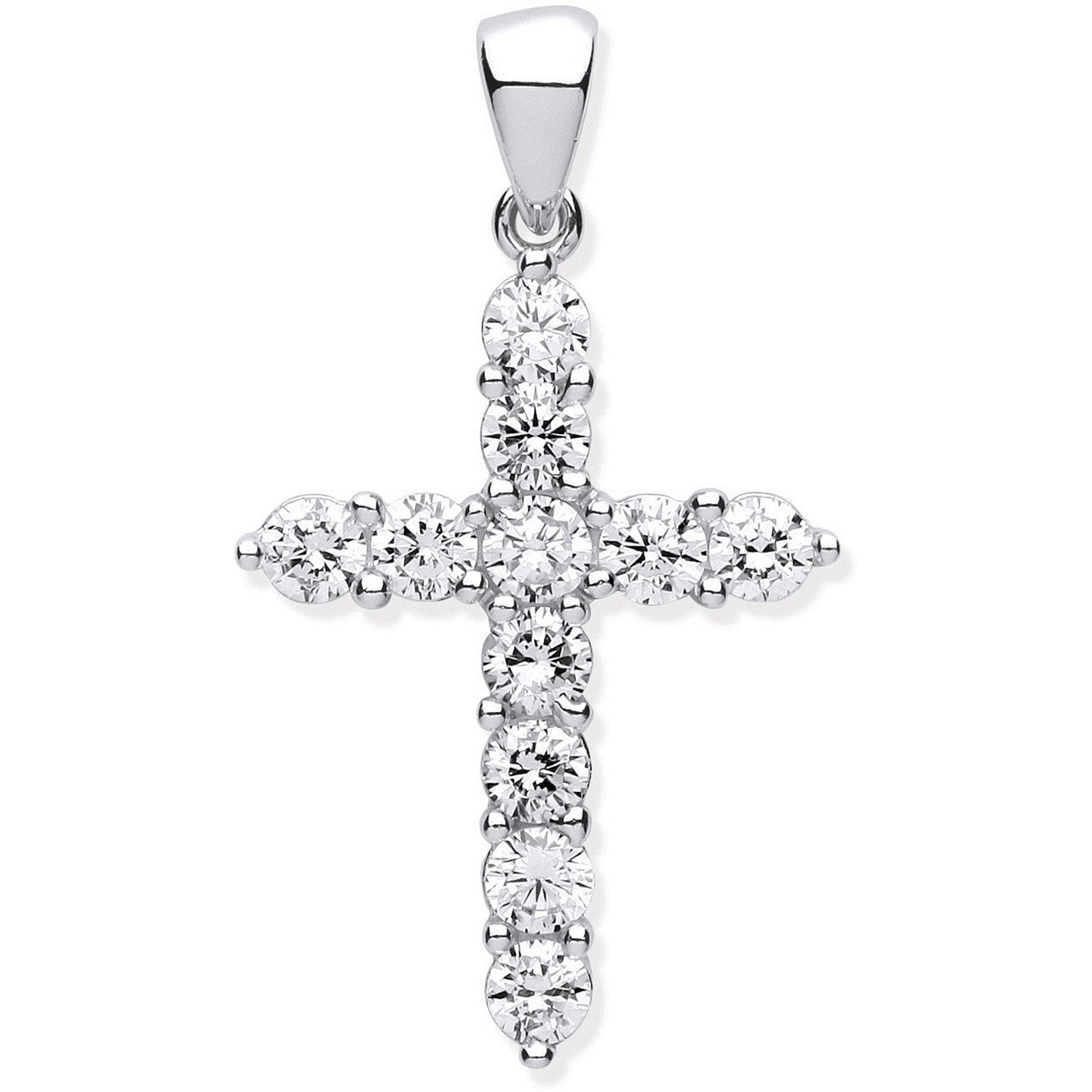 Silver Cubic Zirconia Cross - Luxury Watch - Certified Authentic - Swiss Made - UK Stock – Luxury Watch by Imperial Ti