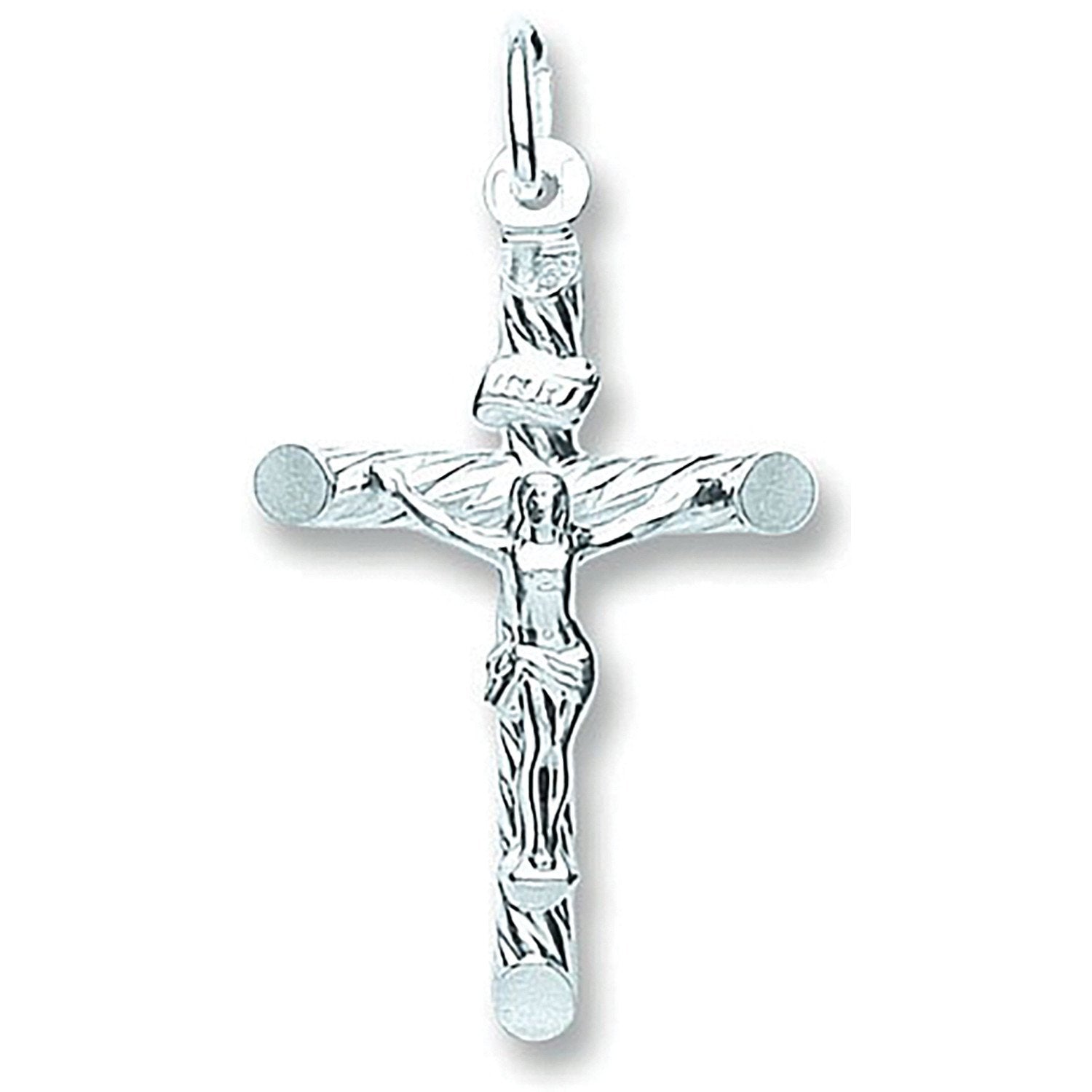 Silver Fancy Tubed Crucifix - Luxury Watch - Certified Authentic - Swiss Made - UK Stock – Luxury Watch by Imperial Ti