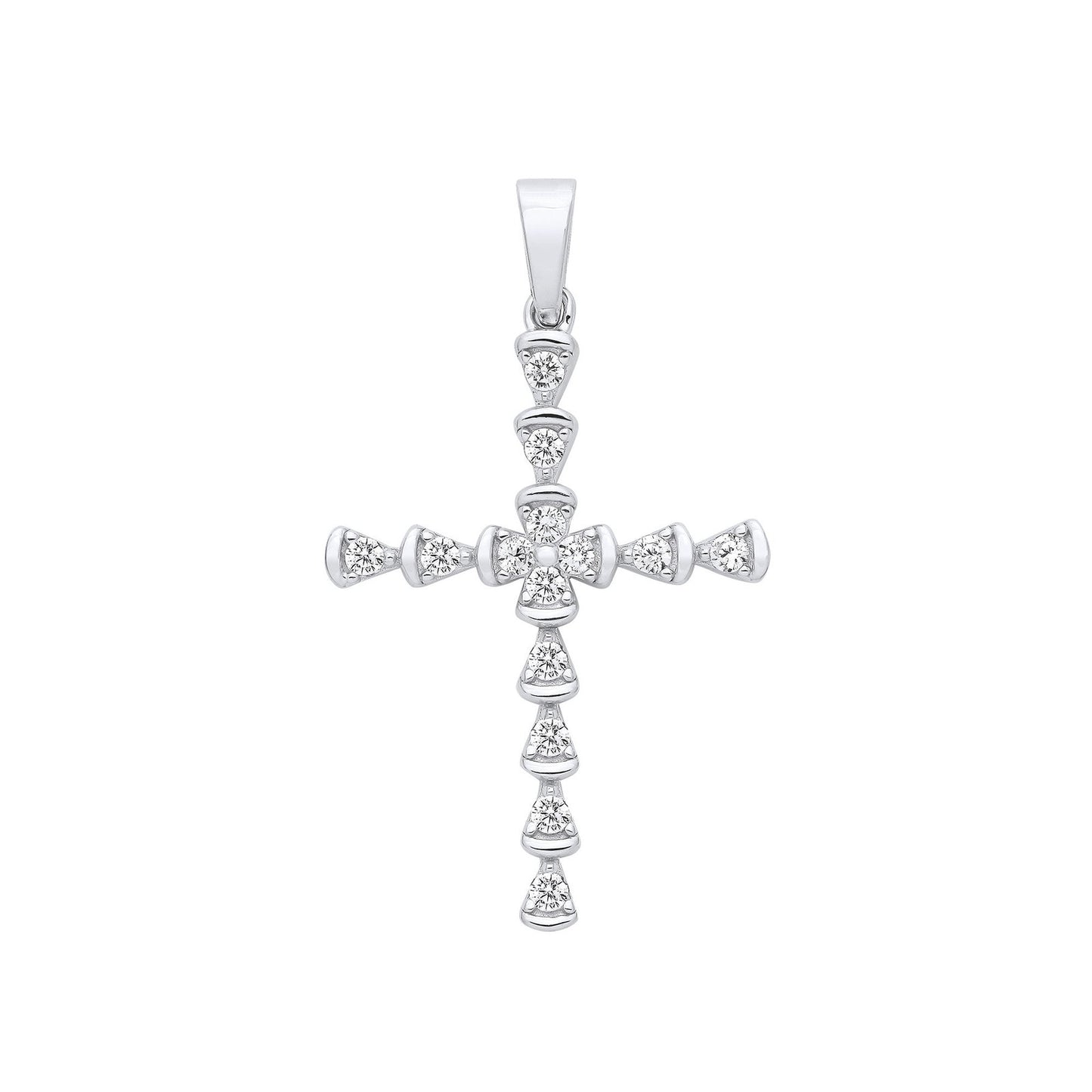 Silver Part Rub-Over Cubic Zirconia Cross - Luxury Watch - Certified Authentic - Swiss Made – Luxury Watch by Imperial