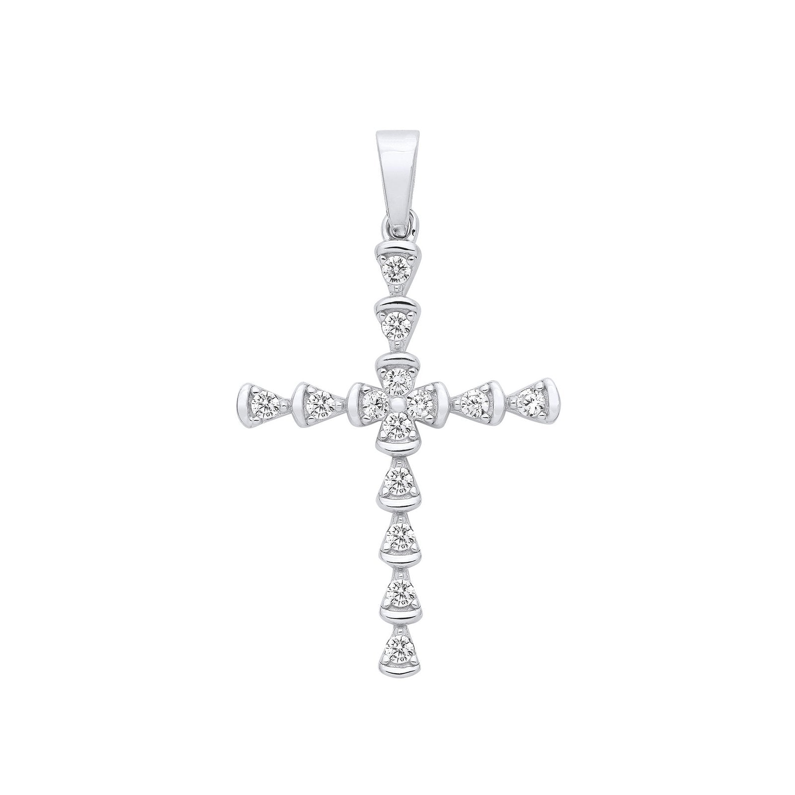 Silver Part Rub-Over Cubic Zirconia Cross - Luxury Watch - Certified Authentic - Swiss Made – Luxury Watch by Imperial