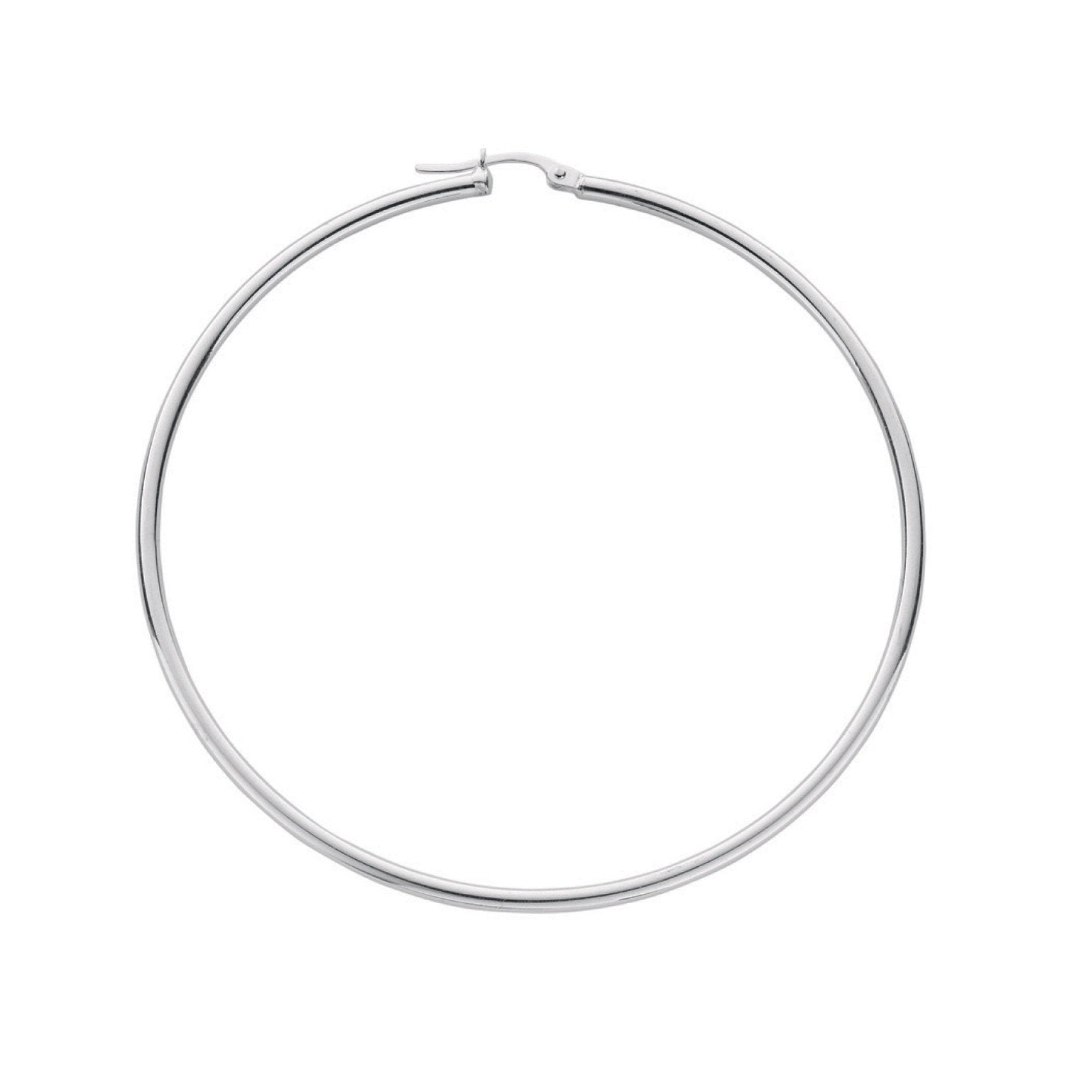 Silver Hoop Earrings - Fine Ring - Certified Authentic - Swiss Made - UK Stock - Insured Deli – Luxury Jewellery by Im