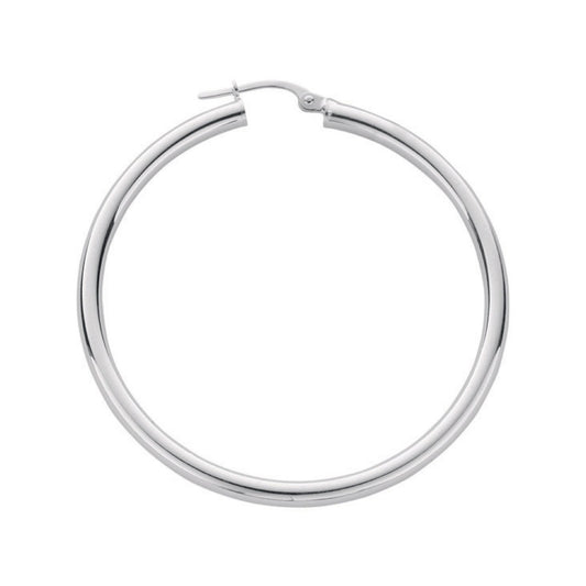 Silver Hoop Earrings - Fine Ring - Certified Authentic - Swiss Made - UK Stock - Insured Deli – Luxury Jewellery by Im