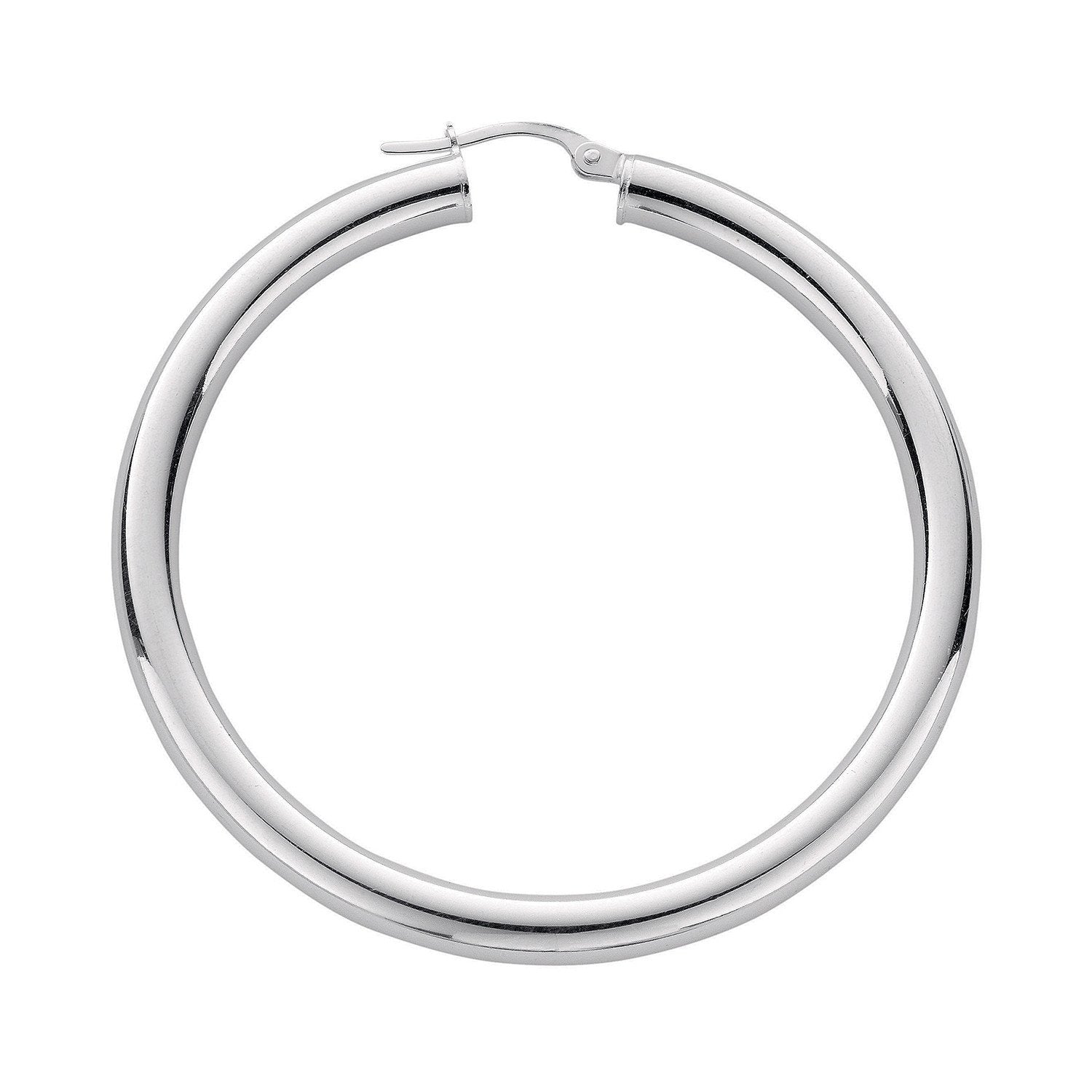 Silver Hoop Earrings - Fine Ring - Certified Authentic - Swiss Made - UK Stock - Insured Deli – Luxury Jewellery by Im