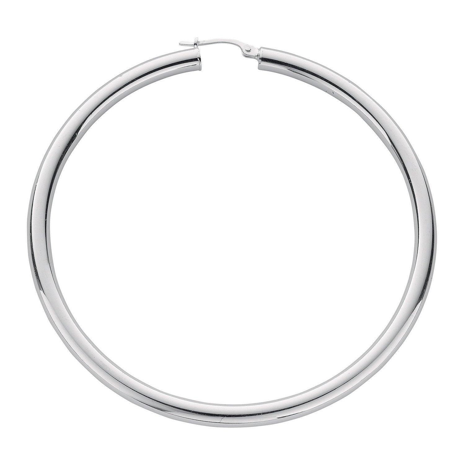 Silver Hoop Earrings - Fine Ring - Certified Authentic - Swiss Made - UK Stock - Insured Deli – Luxury Jewellery by Im