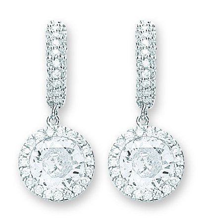 Silver Fancy Drop Earrings - Fine Ring - Certified Authentic - Swiss Made - UK Stock – Luxury Jewellery by Imperial Ti