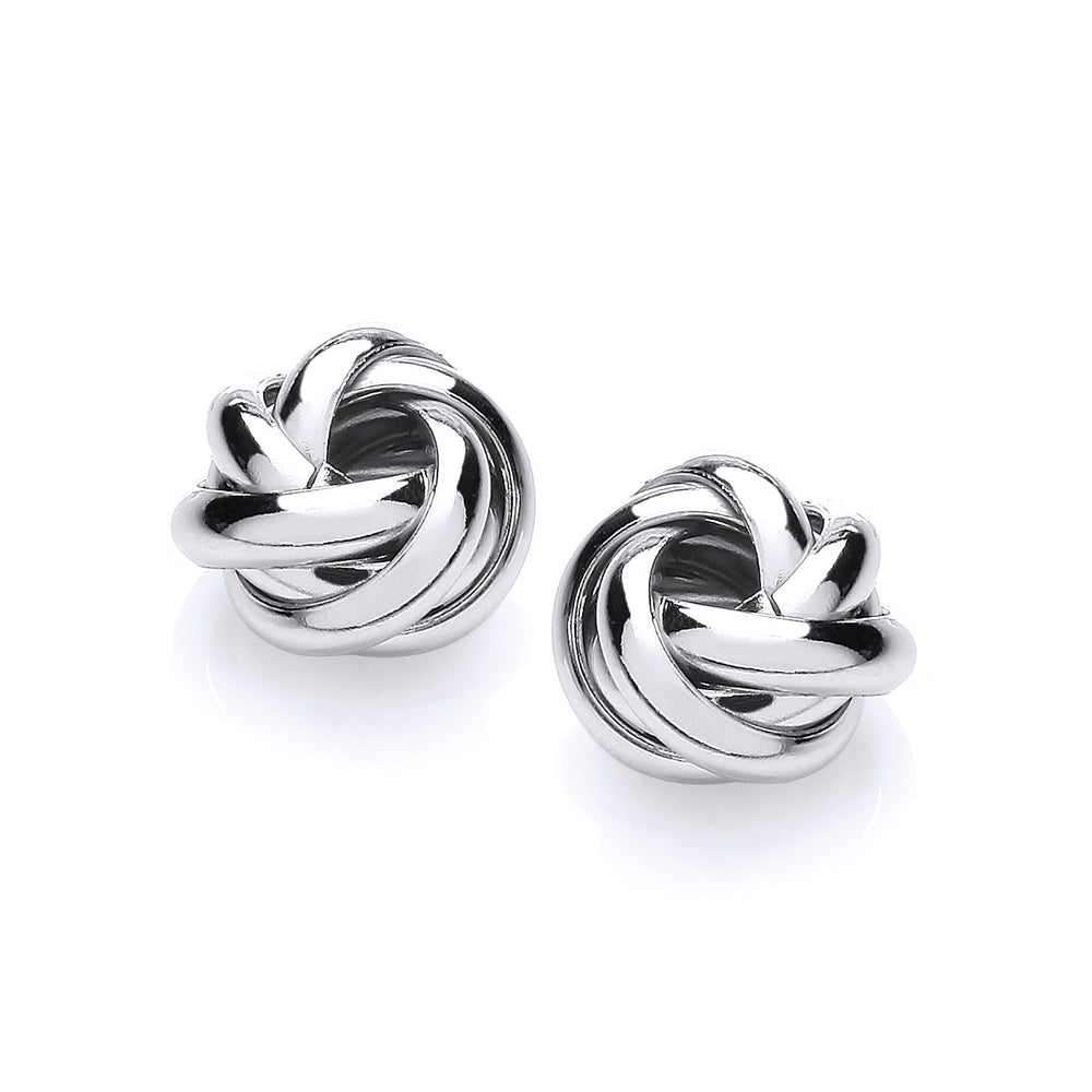 Silver Knot Stud – product view