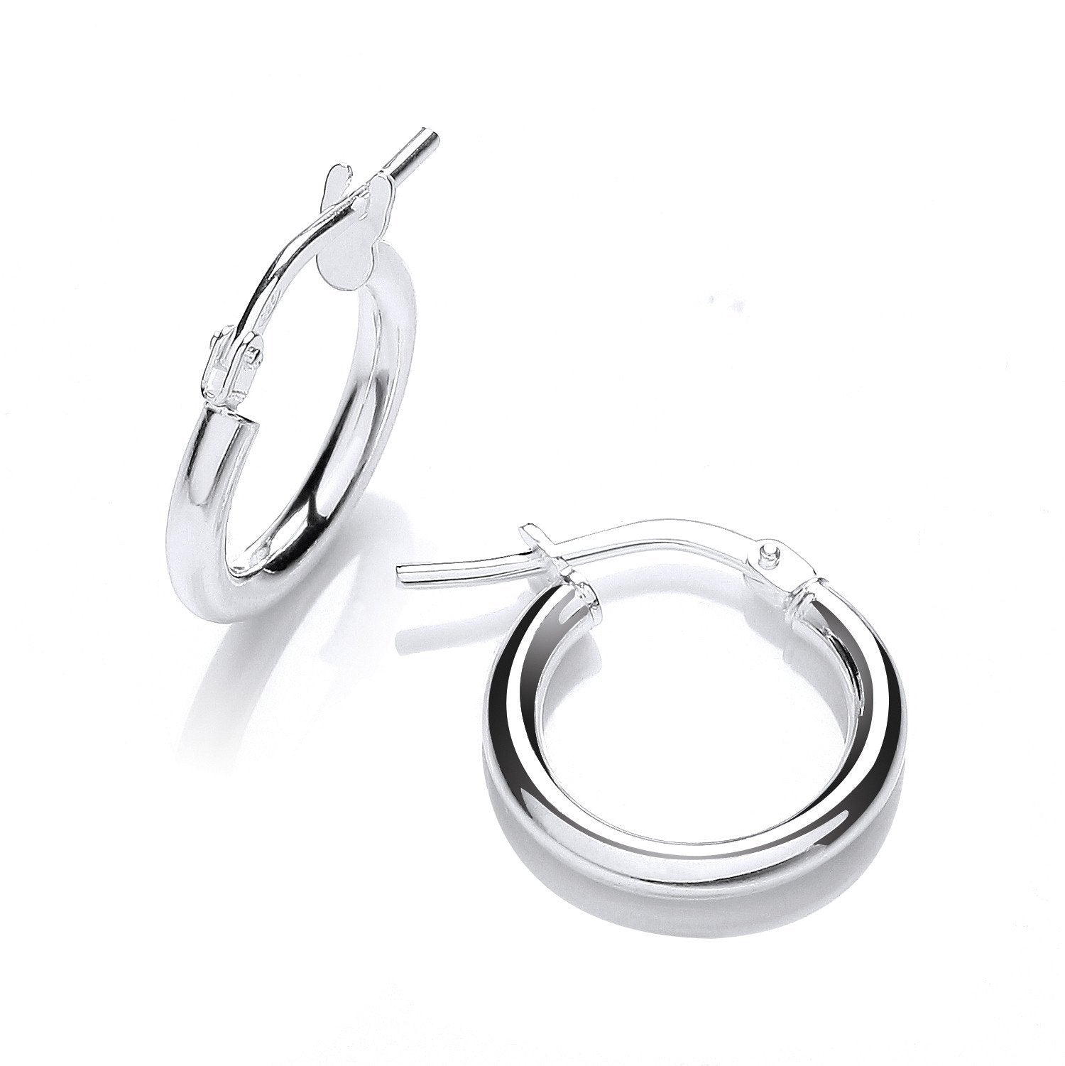 Silver Round Tube Hoop - Luxury Watch - Certified Authentic - Swiss Made - UK Stock – Luxury Watch by Imperial Time UK