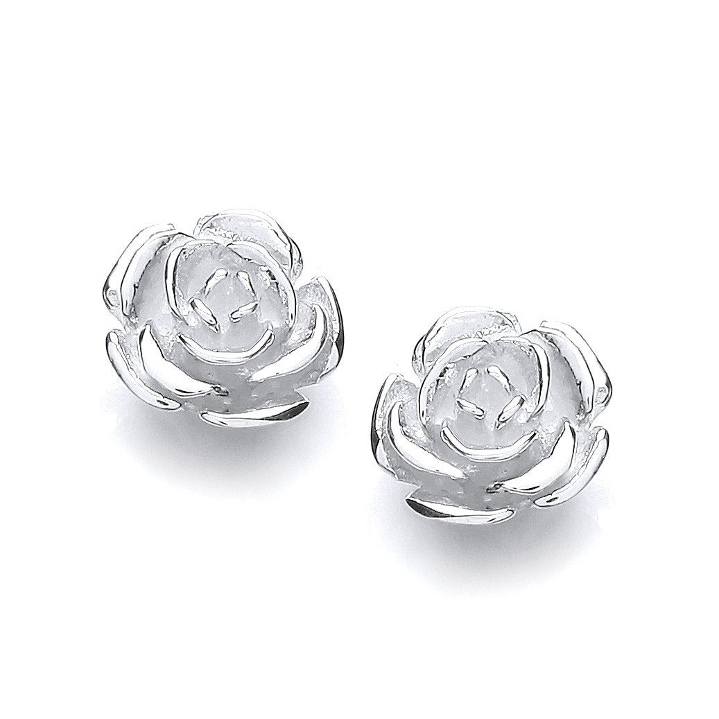Silver Rose Stud - Luxury Watch - Certified Authentic - Swiss Made - UK Stock - Insured Deliv – Luxury Watch by Imperi
