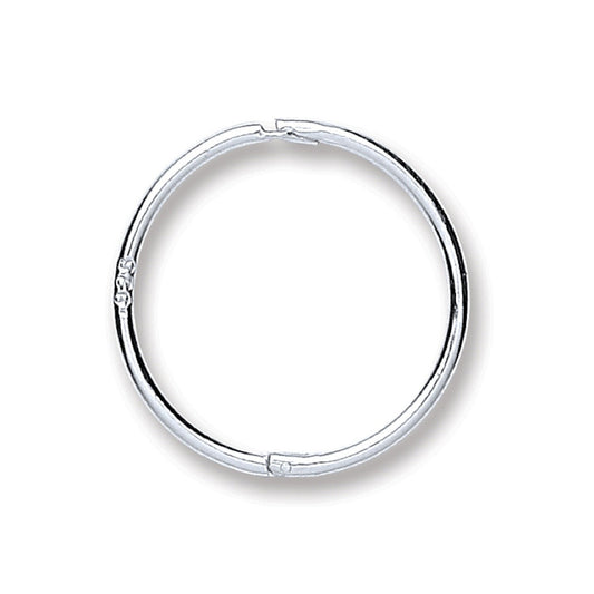 Silver 14mm Plain Hinged Sleepers - Luxury Watch - Certified Authentic - Swiss Made – Luxury Watch by Imperial Time UK
