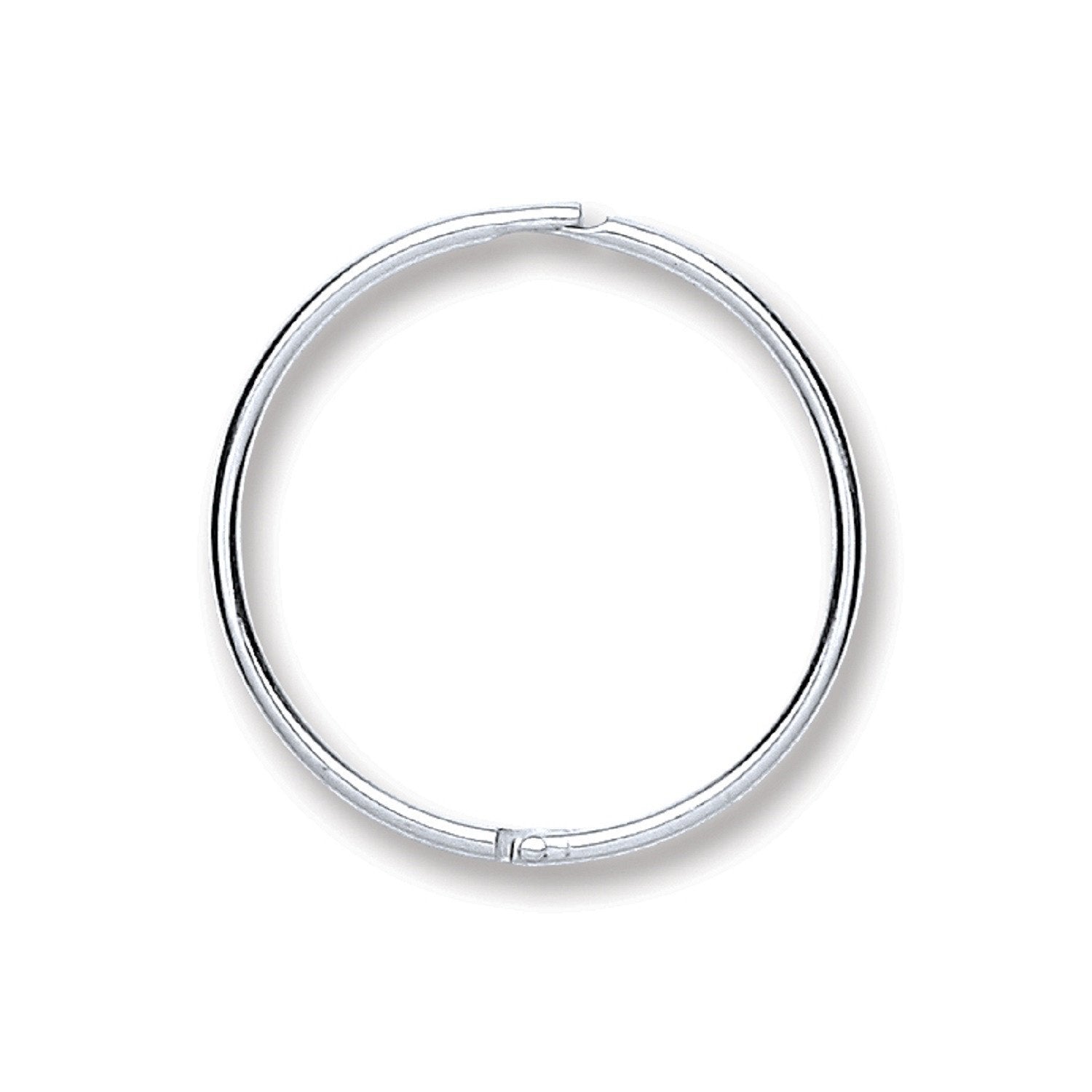 Silver 16mm Plain Hinged Sleepers - Luxury Watch - Certified Authentic - Swiss Made – Luxury Watch by Imperial Time UK