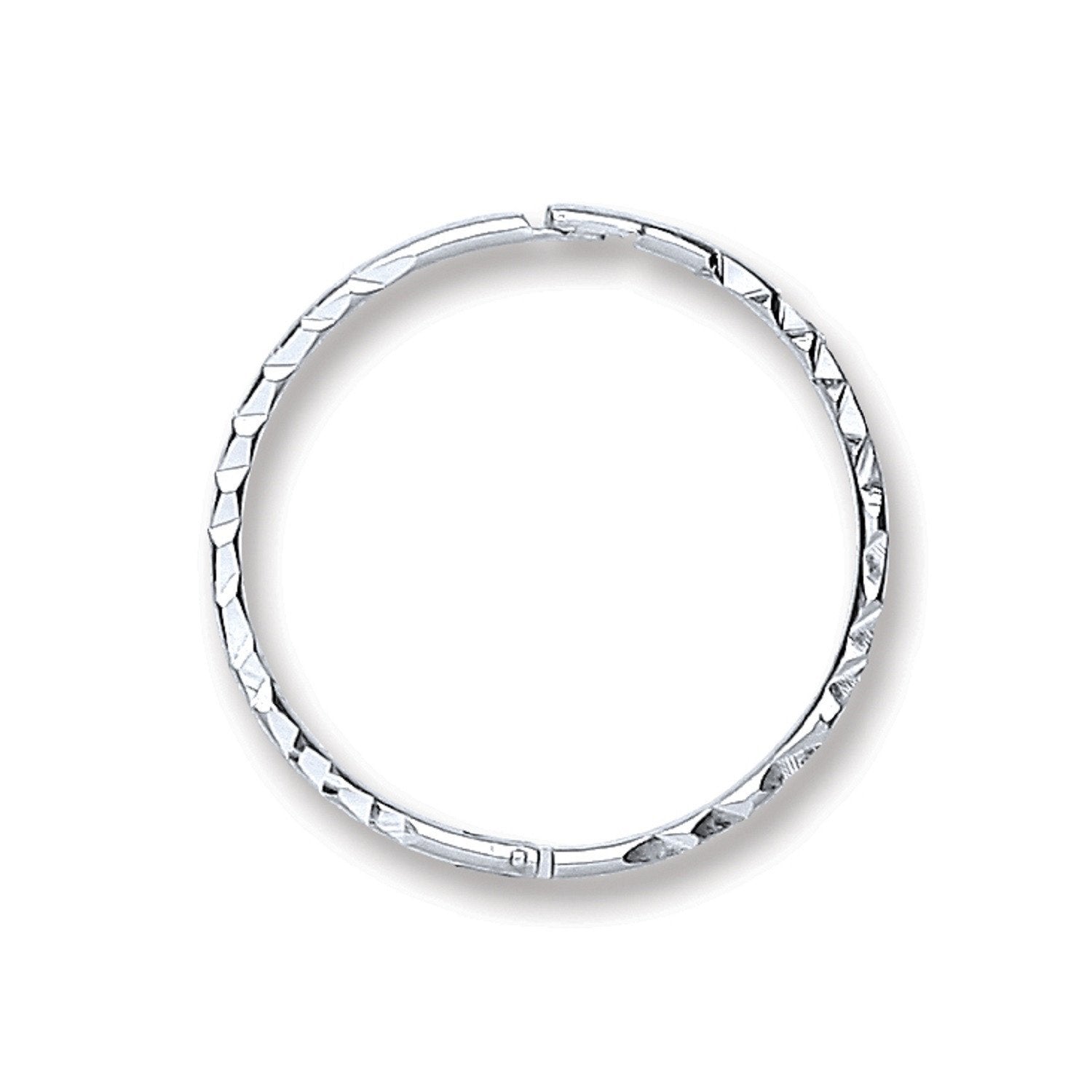 Silver 16mm Diamond Cut Hinged Sleepers - Luxury Watch - Certified Authentic - Swiss Made – Luxury Watch by Imperial T