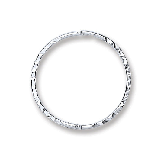 Silver 16mm Diamond Cut Hinged Sleepers - Luxury Watch - Certified Authentic - Swiss Made – Luxury Watch by Imperial T