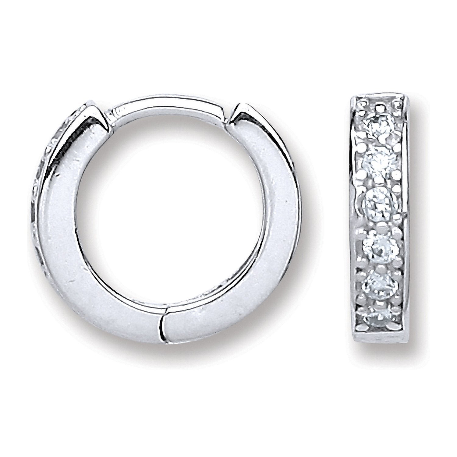 Silver Baby Huggies Earrings - Fine Ring - Certified Authentic - Swiss Made - UK Stock – Luxury Jewellery by Imperial